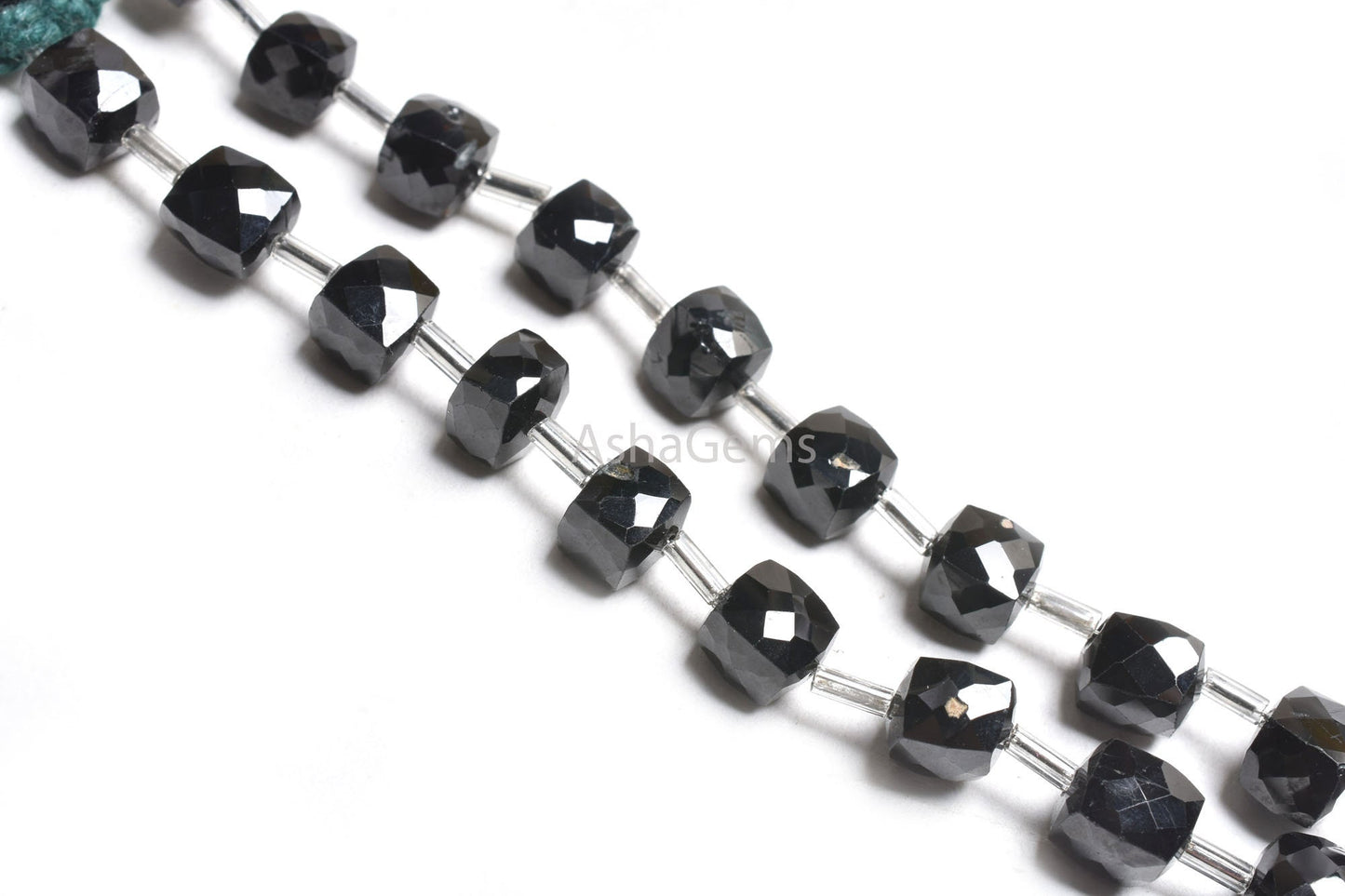 AAA Quality Black Spinel Faceted 3D Cube Box Beads, Natural Black Spinel Cube Gemstone Loose Beads,5" Black Spinel Beads Jewelry Crafts SALE