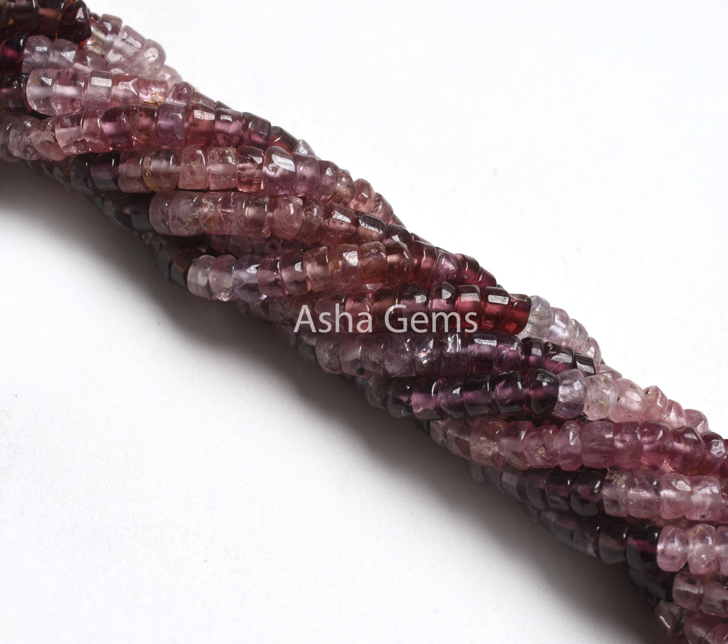 Natural Multi Spinel Smooth Tyre Shape Gemstone Beads,14" Strand Real Spinel Beads, Multi Color Spinel Handmade Tyre Bead Jewelry Craft SALE
