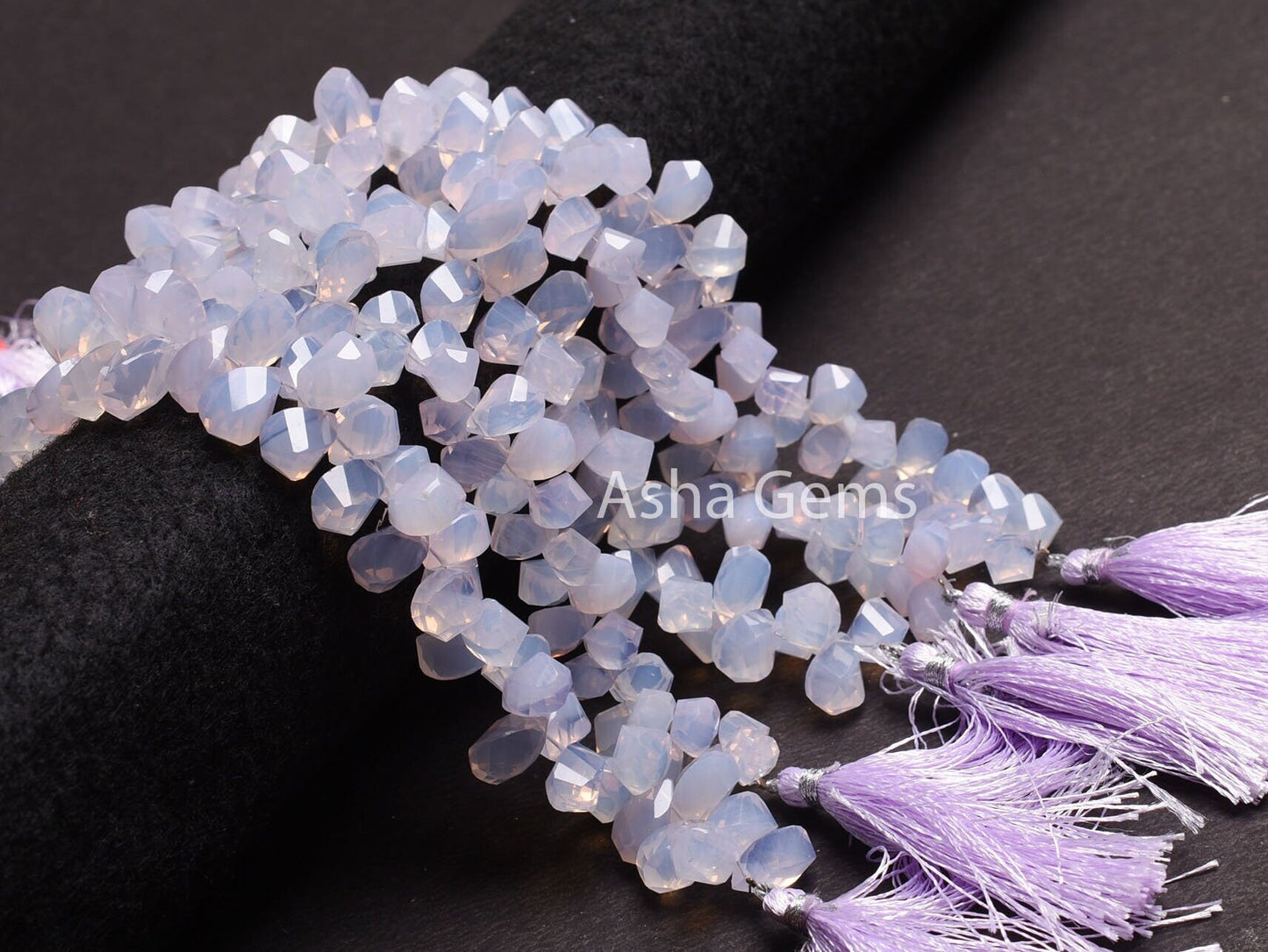 Lavender Quartz Fancy Twisted Drop Beads,8"Strand Purple Lavender Quartz Faceted Teardrop Gemstone Briolette Bead, Lavender Quartz Bead SALE