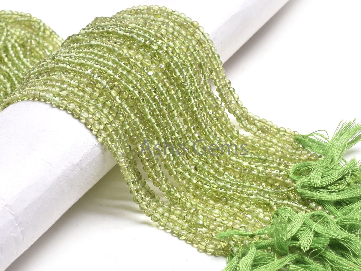 AAA Green Peridot Smooth Round Shape Gemstone Beads,12" Strand Natural Peridot Beads, Peridot Plain Round Ball Beads Jewelry Handicraft SALE