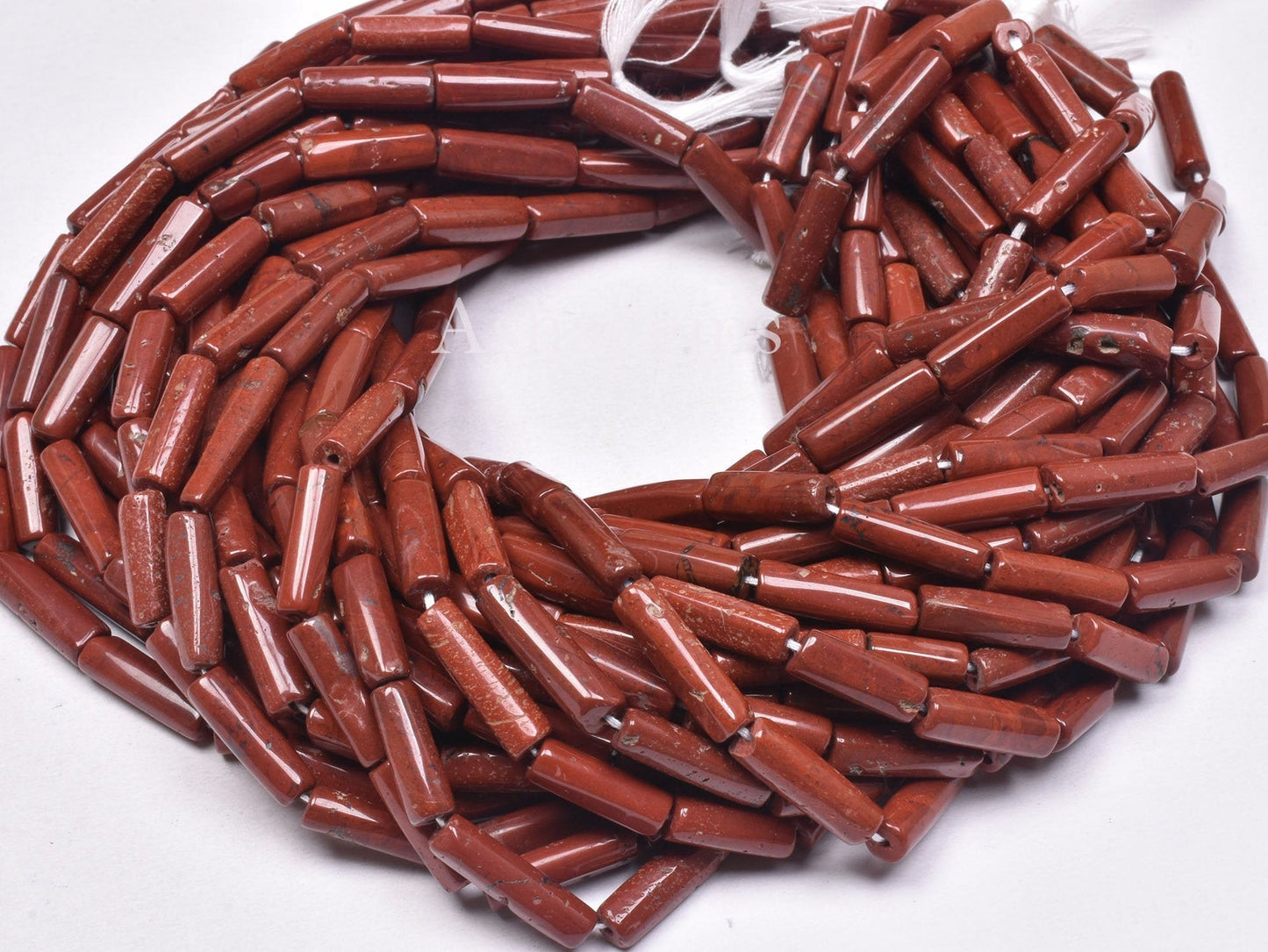 8" Beautiful Red Jasper Fancy Long pipe shape Beads,5-17mm Natural Jasper smooth Pipe gemstone beads, Jasper Tube Bead Jewelry making Craft