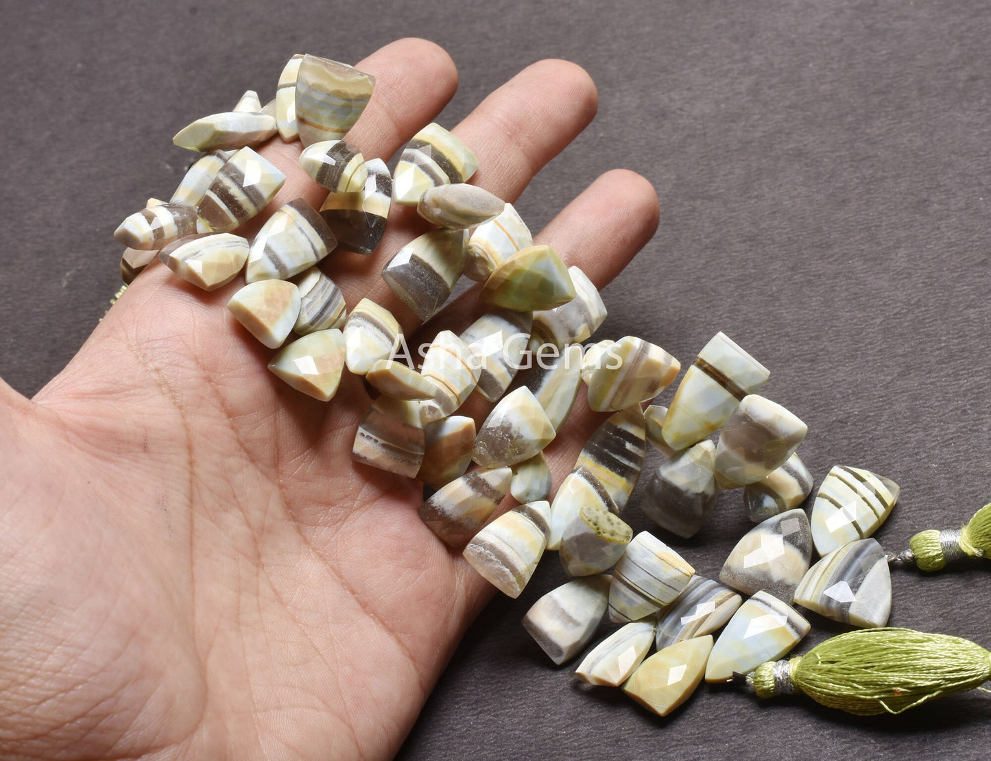 Beautiful Boulder Opal Fancy Arrow Shape Beads, Lemon Boulder Opal Faceted Briolette Side Drill Gemstone Beads, Opal Loose Bead Jewelry SALE