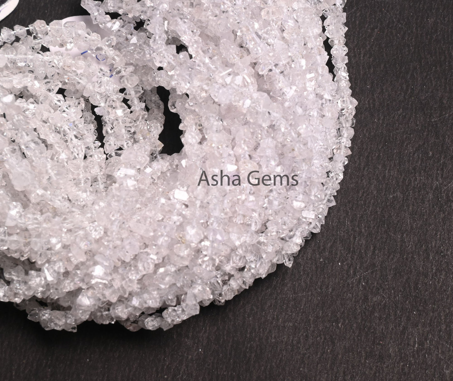 White Herkimer Diamond Uneven Nugget Gemstone Beads,4-6 mm Diamond Quartz Polish Rough Raw Drill Beads, Herkimer Diamond Bead Jewelry Craft