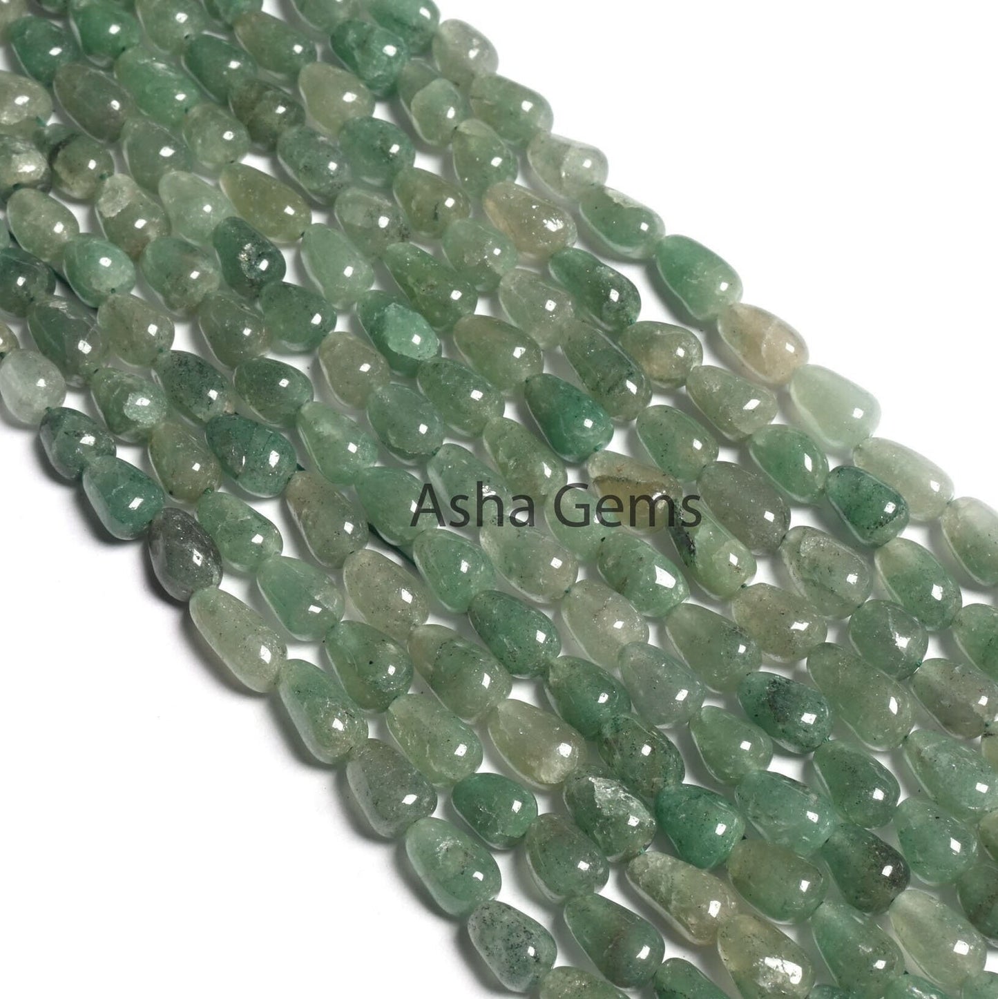 Green Aventurine Smooth Drop Shape Handmade Gemstone Beads,13" Strand Shaded Green Margaj Uneven Teardrop Straight Drill Beads Jewelry SALE