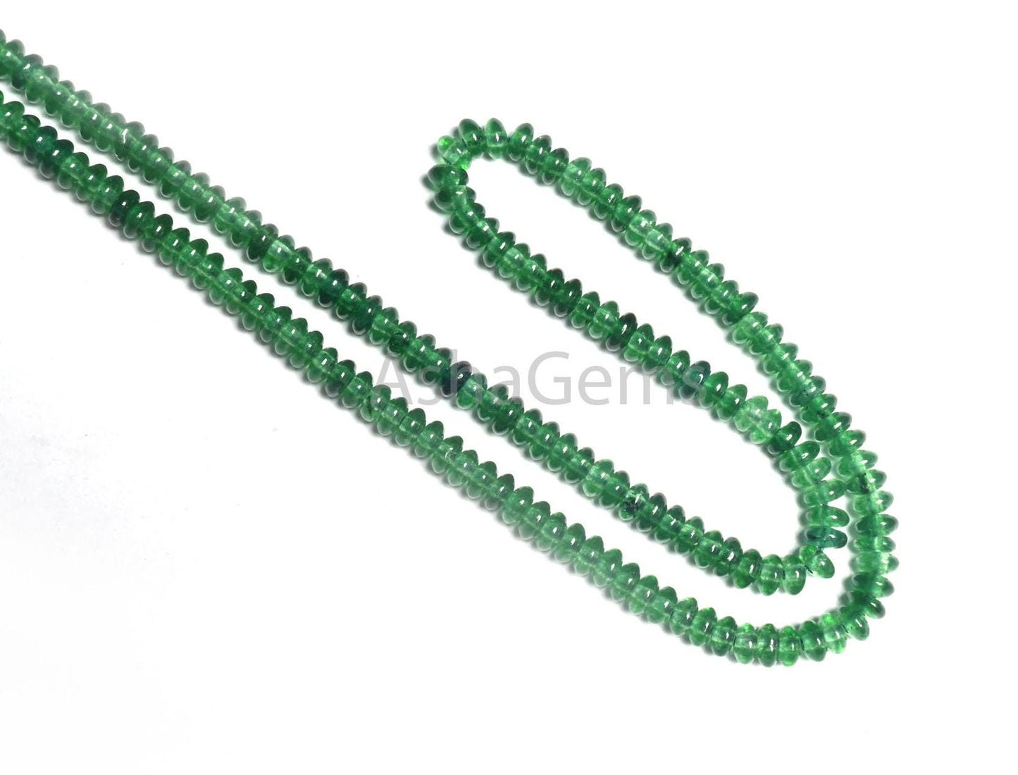Beautiful Chrome Green Color Jade Quartz Smooth Rondelle Beads,4.5x2.25 mm Green Jade Plain Handmade Gemstone Quartz Beads Jewelry Necklace