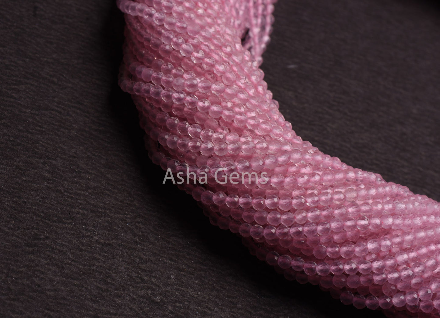 AAA Quality Pink rose Quartz Micro Cut Rondelle Gemstone Beads,2.5 mm Natural Rose Quartz Machine Cut Faceted Beads,12" Quartz Beads Jewelry