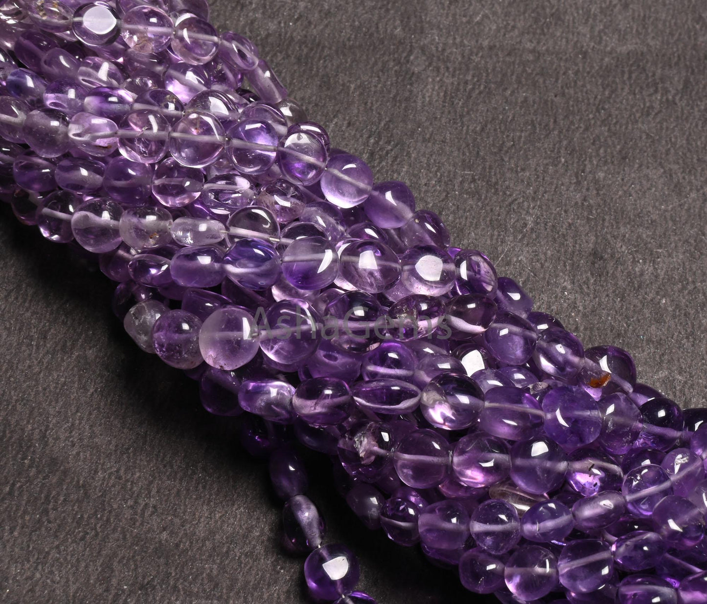 Fine Quality Amethyst Smooth Coin Shape Gemstone Loose Beads, Shaded Purple amethyst Plain Coin Handmade Bead, Natural Amethyst Jewelry SALE