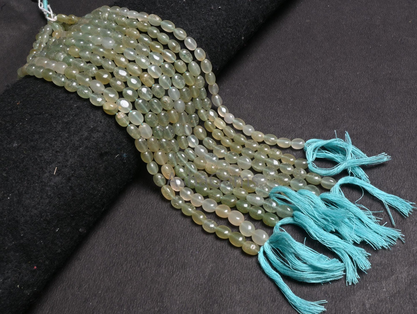 Natural Green aventurine fancy Puff Oval Smooth beads,12" Shaded Green aventurine Plain Handmade Oval Gemstone beads Jewelry Handicraft SALE