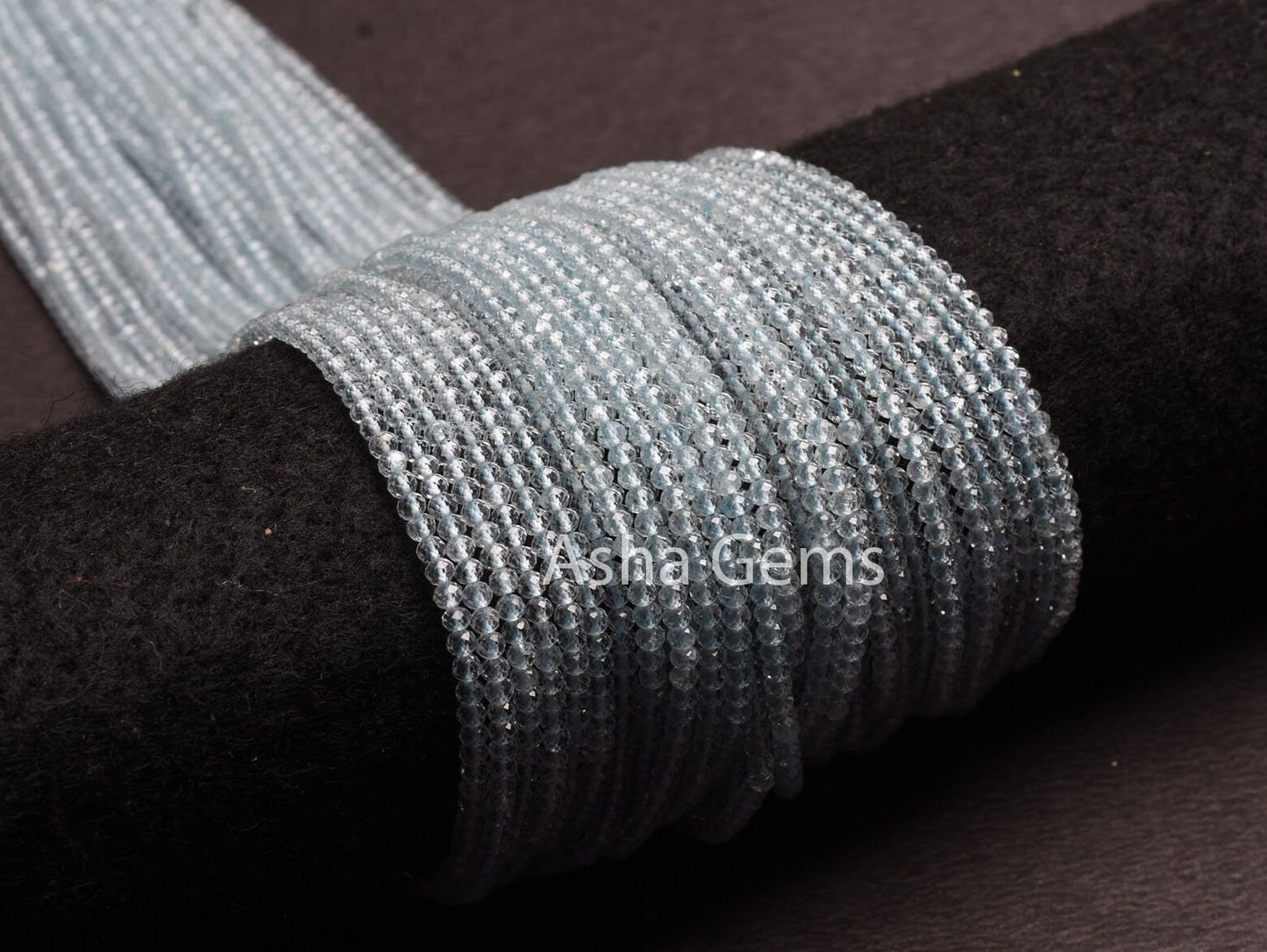13" Strand AAA Sky Blue Topaz Machine Cut Faceted Beads,2.75 mm Natural Topaz Micro Cut Gemstone Beads, Real Sky Topaz Bead For Jewelry SALE