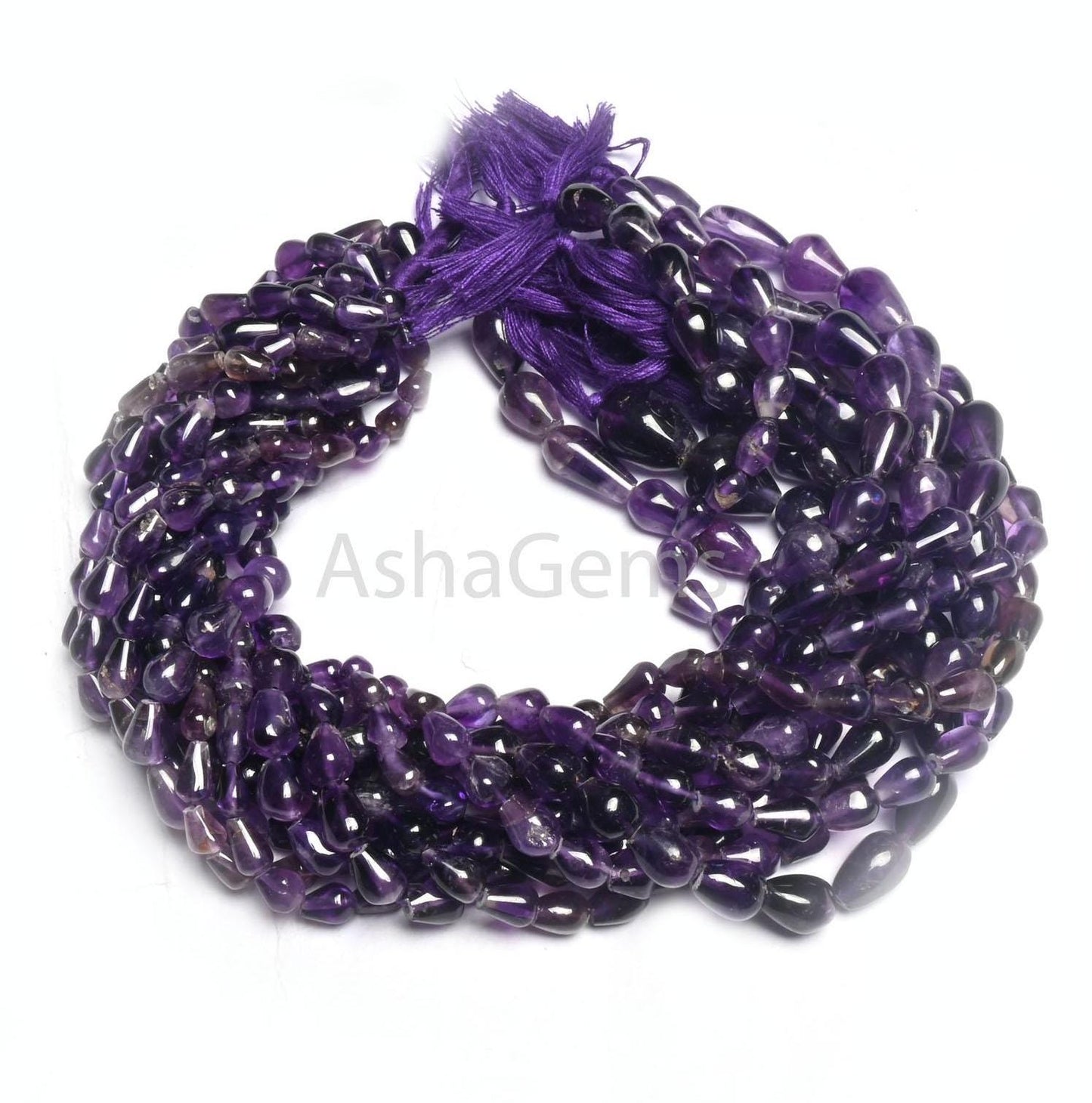 Beautiful Purple Amethyst smooth Drops Shape gemstone Beads,12" Natural African Amethyst Straight Drill Teardrop Handmade Beads Jewelry SALE