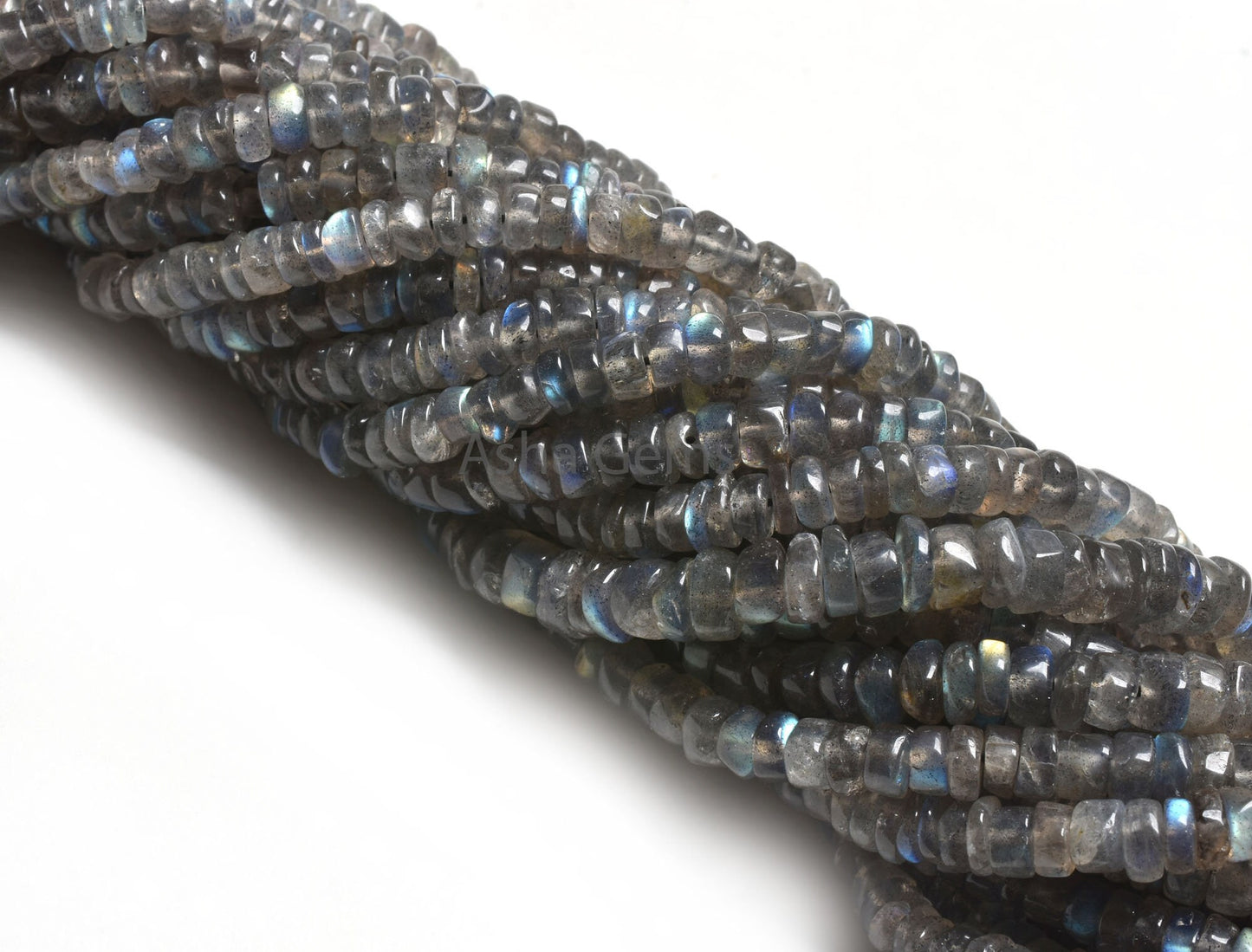Beautiful Flashy Fire Labradorite Smooth Tyre Gemstone Beads,12" Natural Fire Black Rainbow Smooth Uneven Shape Tyre Handmade Beads Jewelry