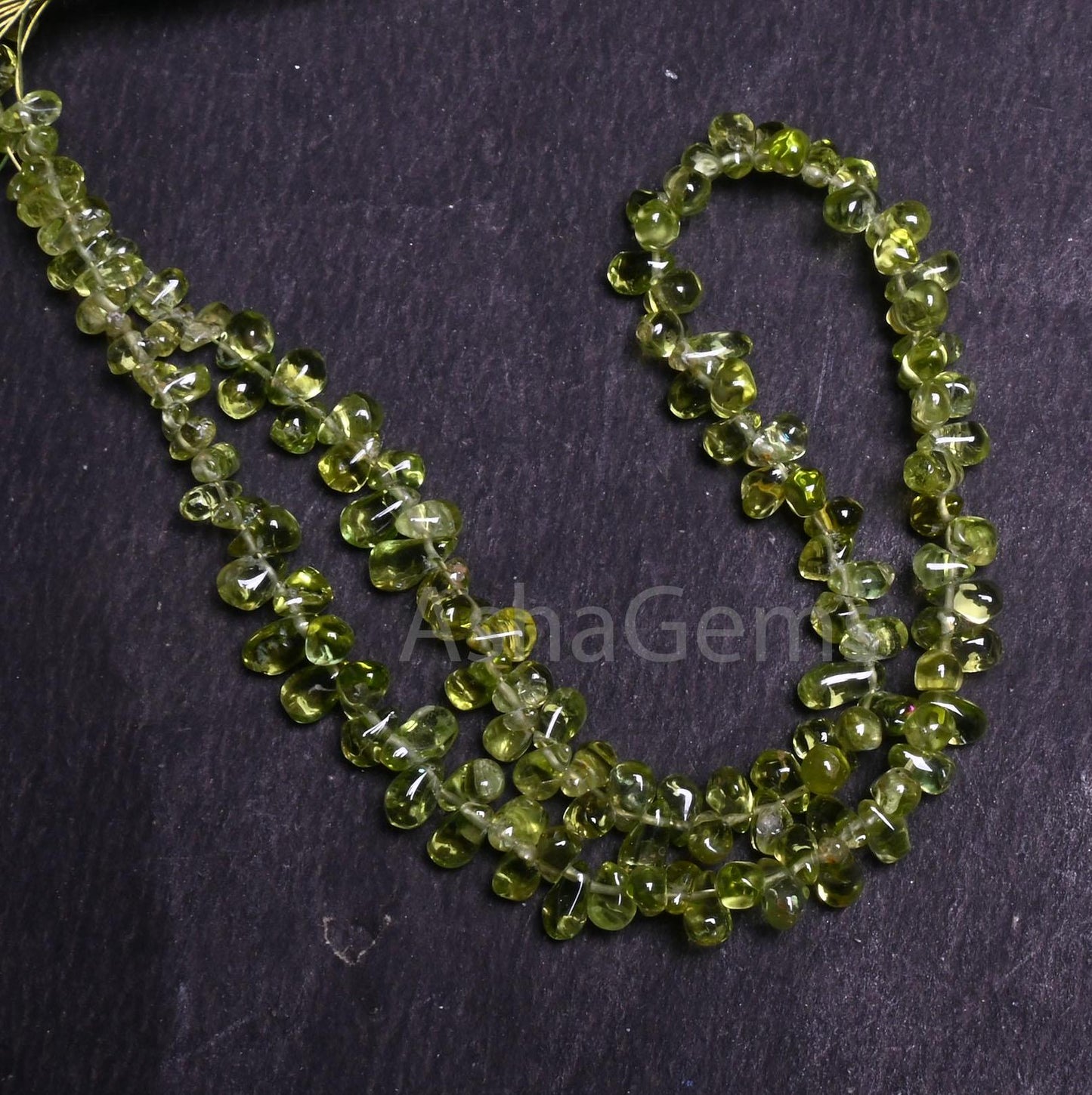 Beautiful Peridot Smooth Tiny Drops Shape Gemstone Beads, Natural Green Peridot Plain Handmade Uneven Teardrop Side Drill Beads Jewelry SALE