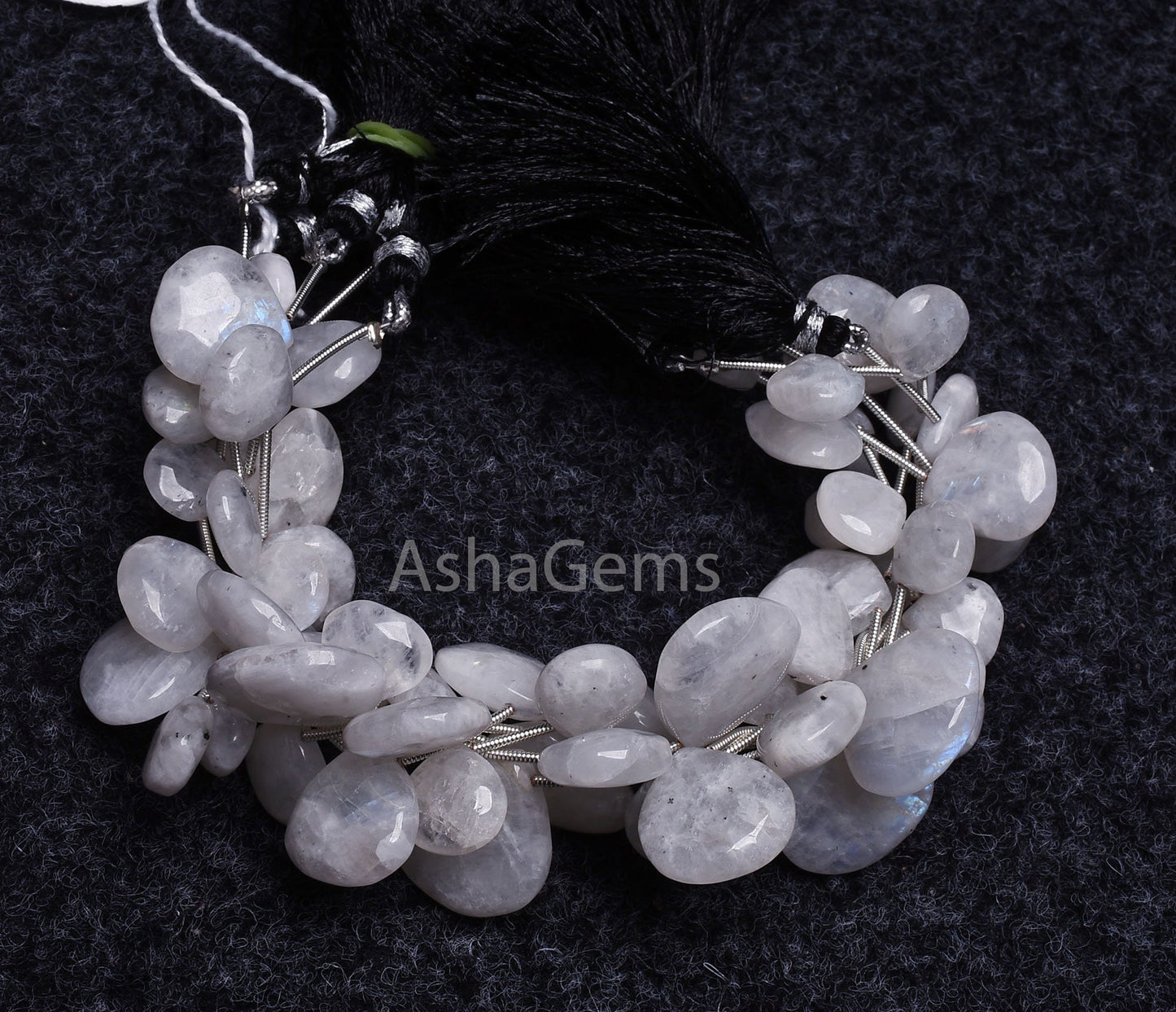 7.5 Inch Strand natural Rainbow Moonstone Smooth Heart Shape beads, White Rainbow Plain Heart Gemstone beads, Rainbow Moonstone Jewelry Sale