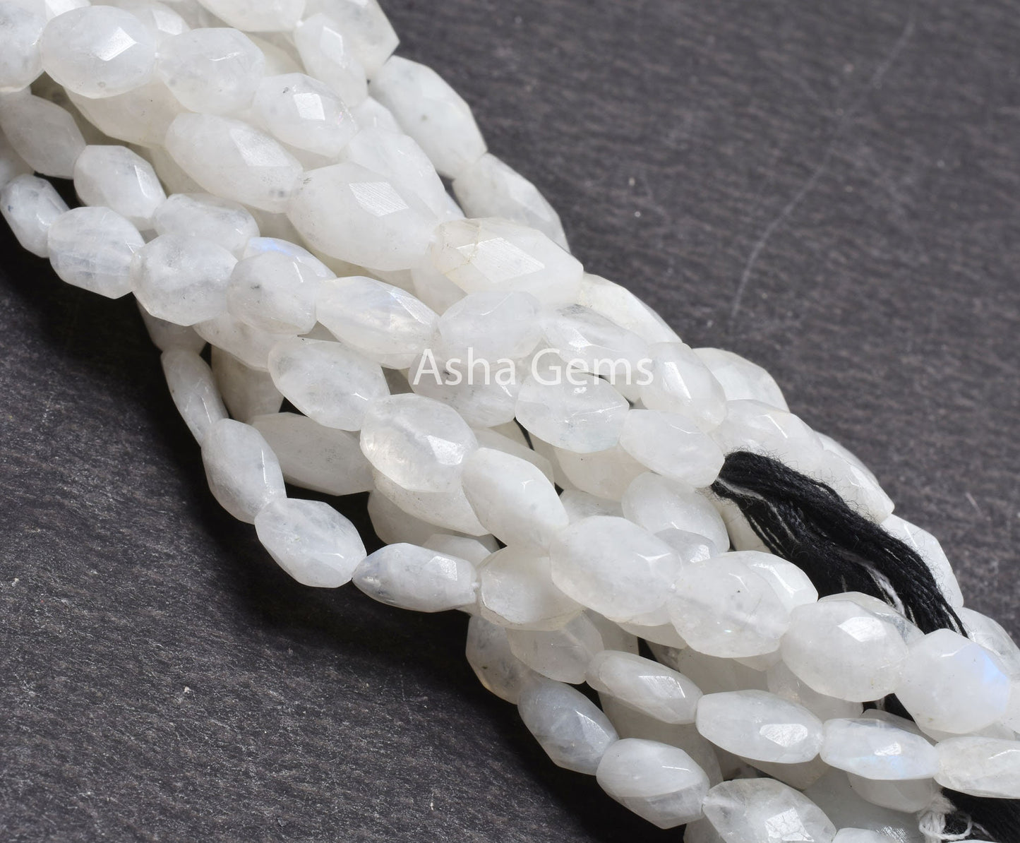 Natural Fire Rainbow Moonstone handmade Indian Cut Oval Beads,13"Strand white rainbow Faceted Oval Gemstone Straight Drill Bead Jewelry SALE