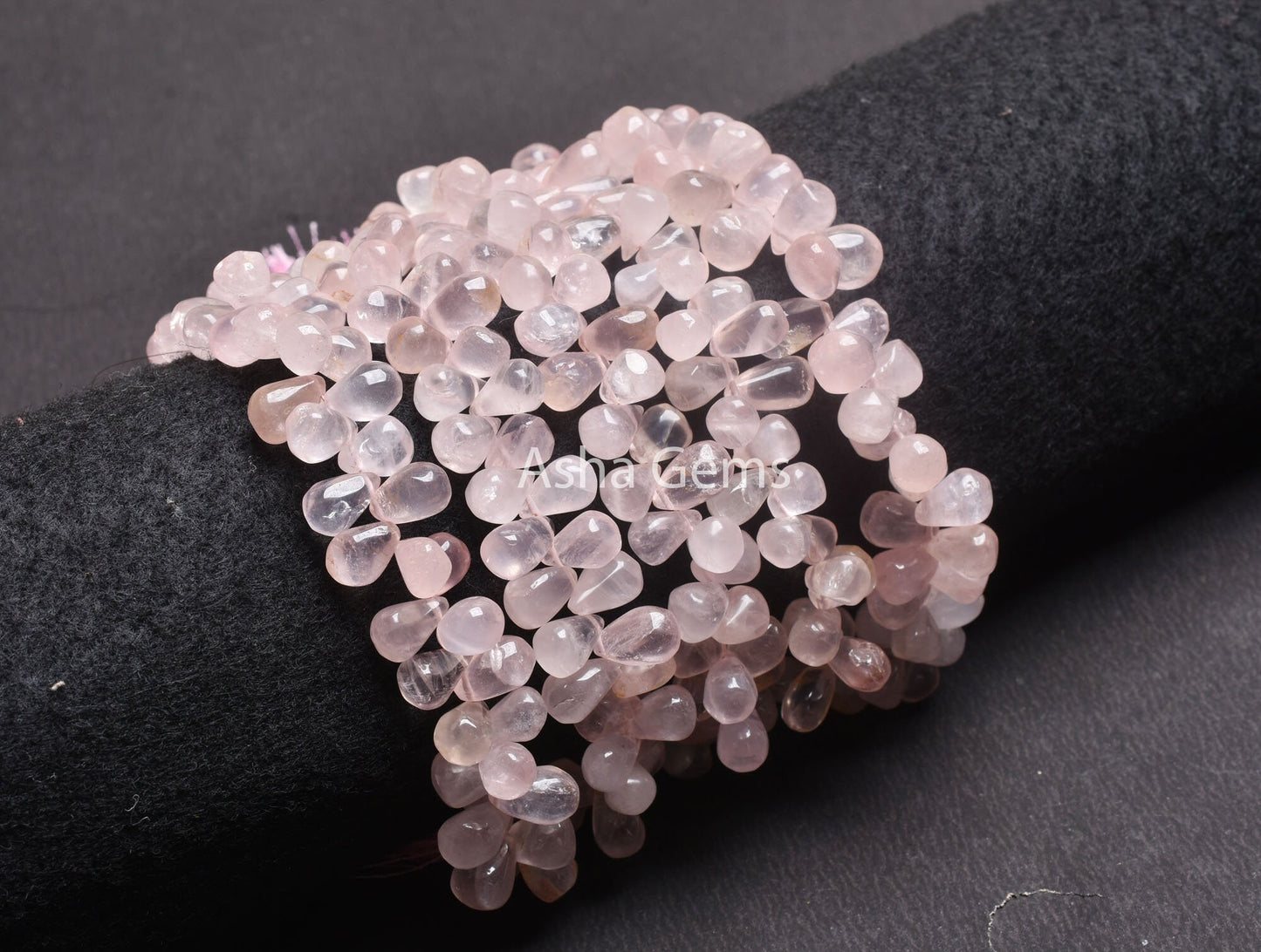 Beautiful Rose Quartz Smooth Drops Shape Beads Natural Pink Quartz Plain Teardrop Bead Handmade Gemstone Rose Quartz Bead Jewelry Craft SALE