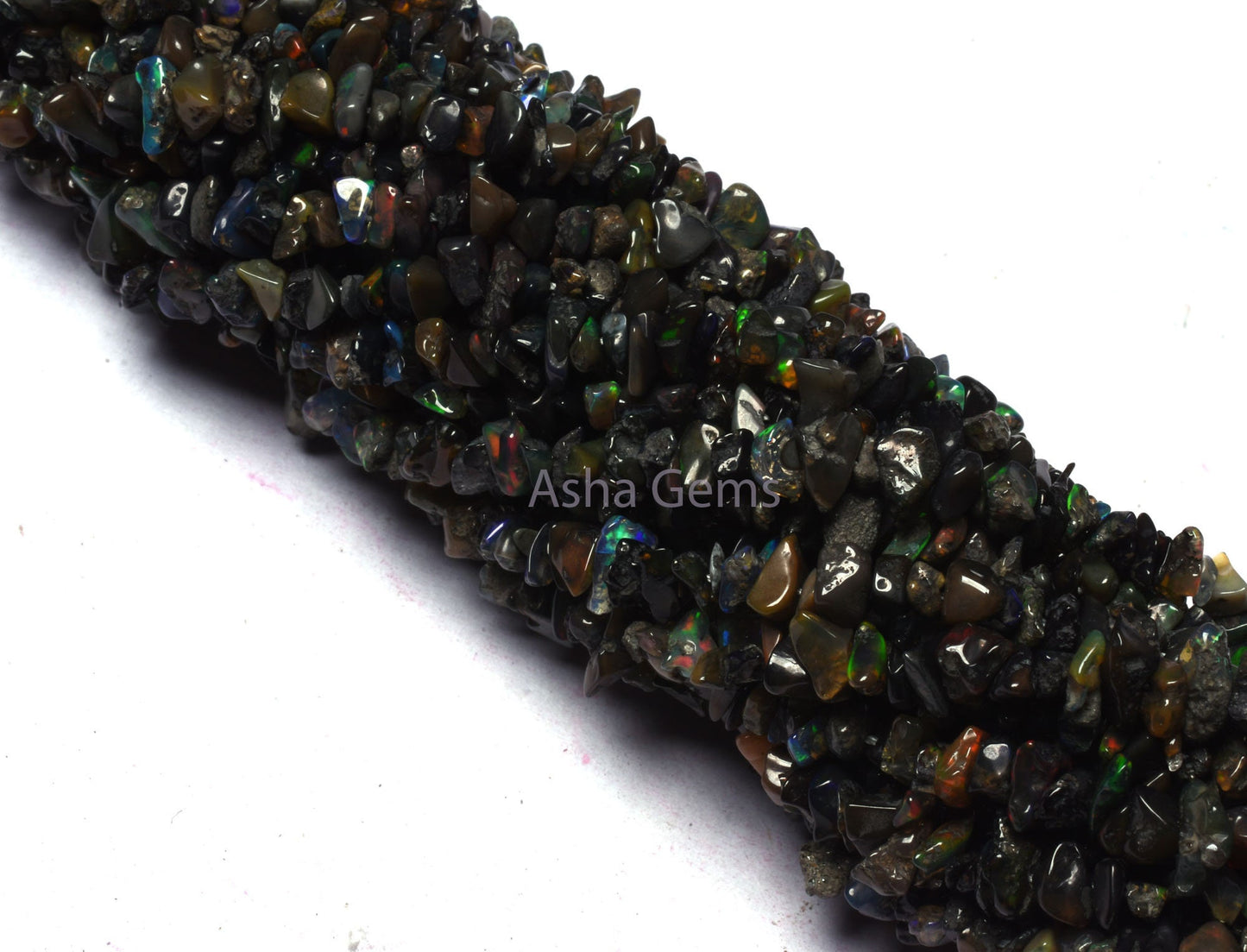 Beautiful Black Ethiopian Opal Uncut Chip Beads, Welo Fire Ethiopian Opal Smooth Raw Polish Beads, Flashy Opal Gemstone Beads For Jewelry