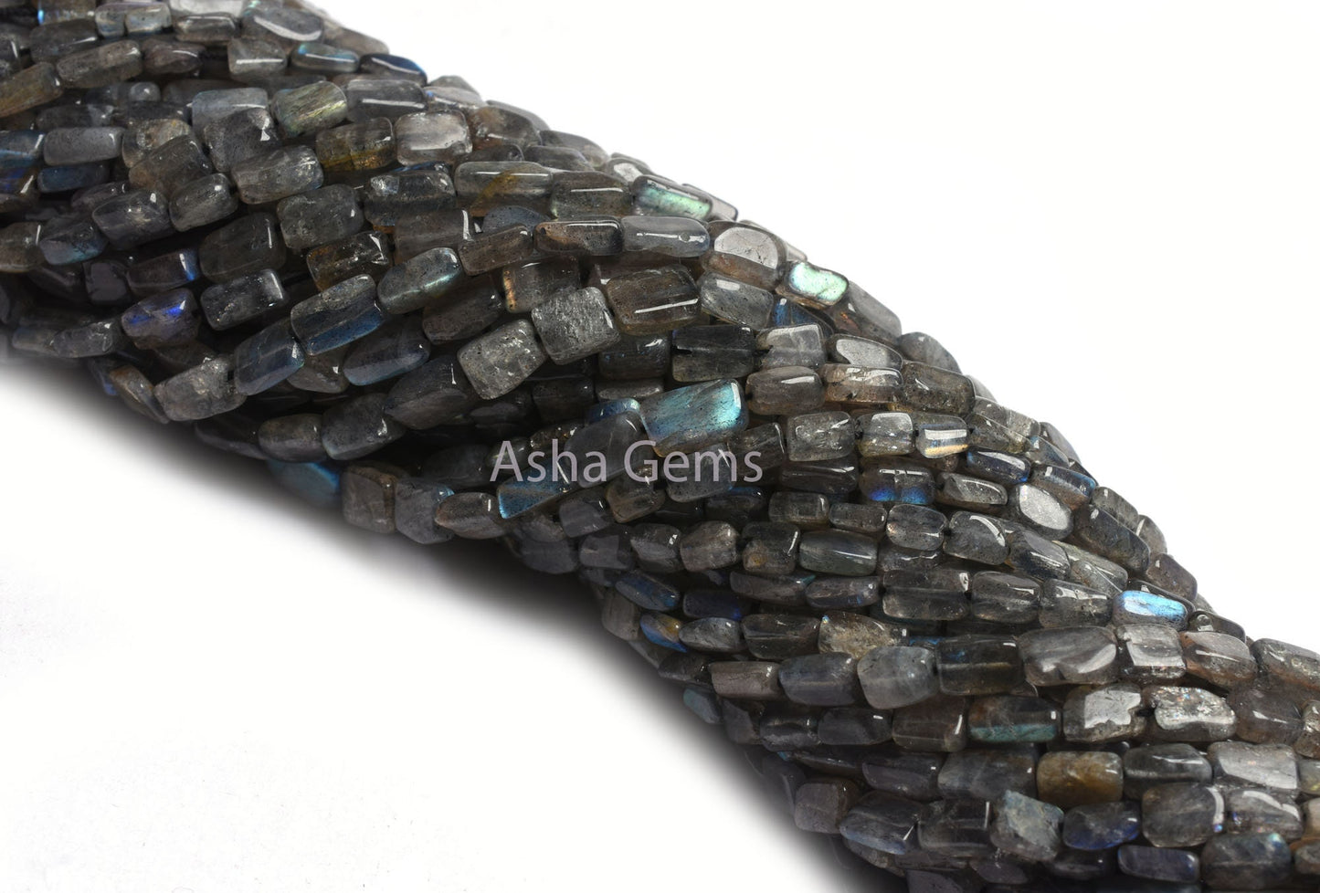 Natural Flash Labradorite Rectangle Shape Beads,13"Strand Black rainbow Fancy Straight Drill Bead Uneven Rectangle Gemstone Labradorite Bead
