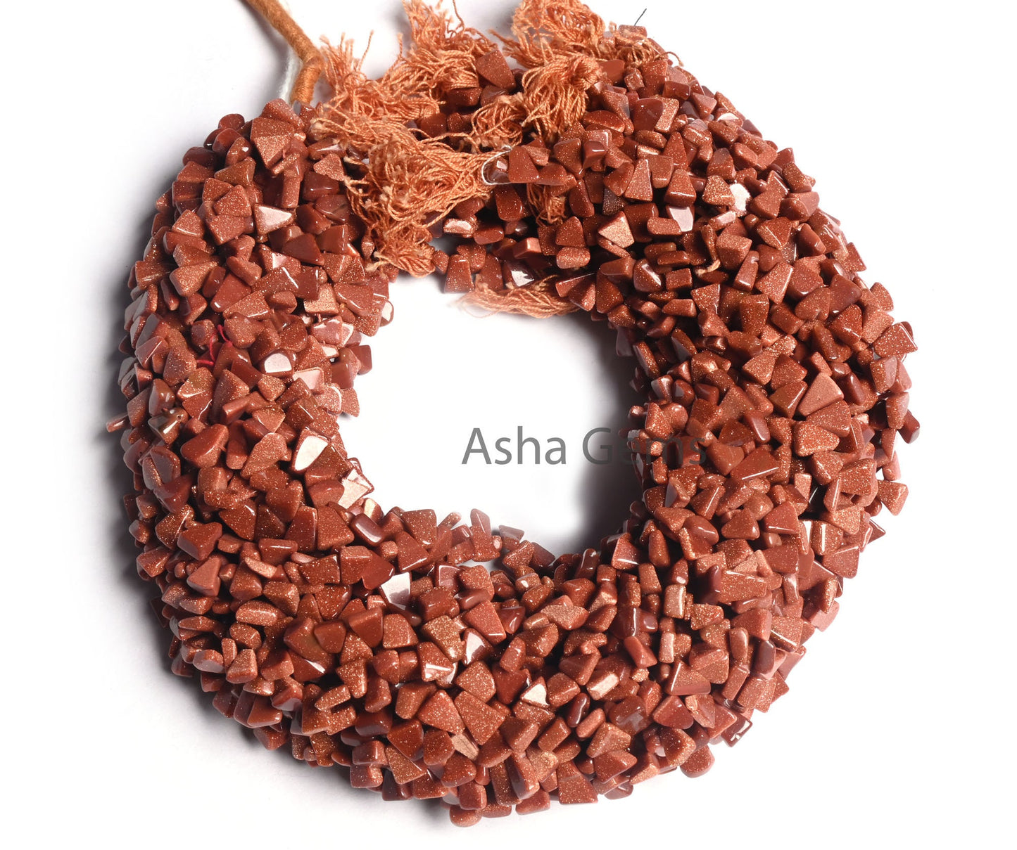 14 Inch Strand Brown Sunstone Smooth Triangle Side Drill Beads, Beautiful Sunstone Fancy Trillion Gemstone Handmade Beads Jewelry Craft SALE