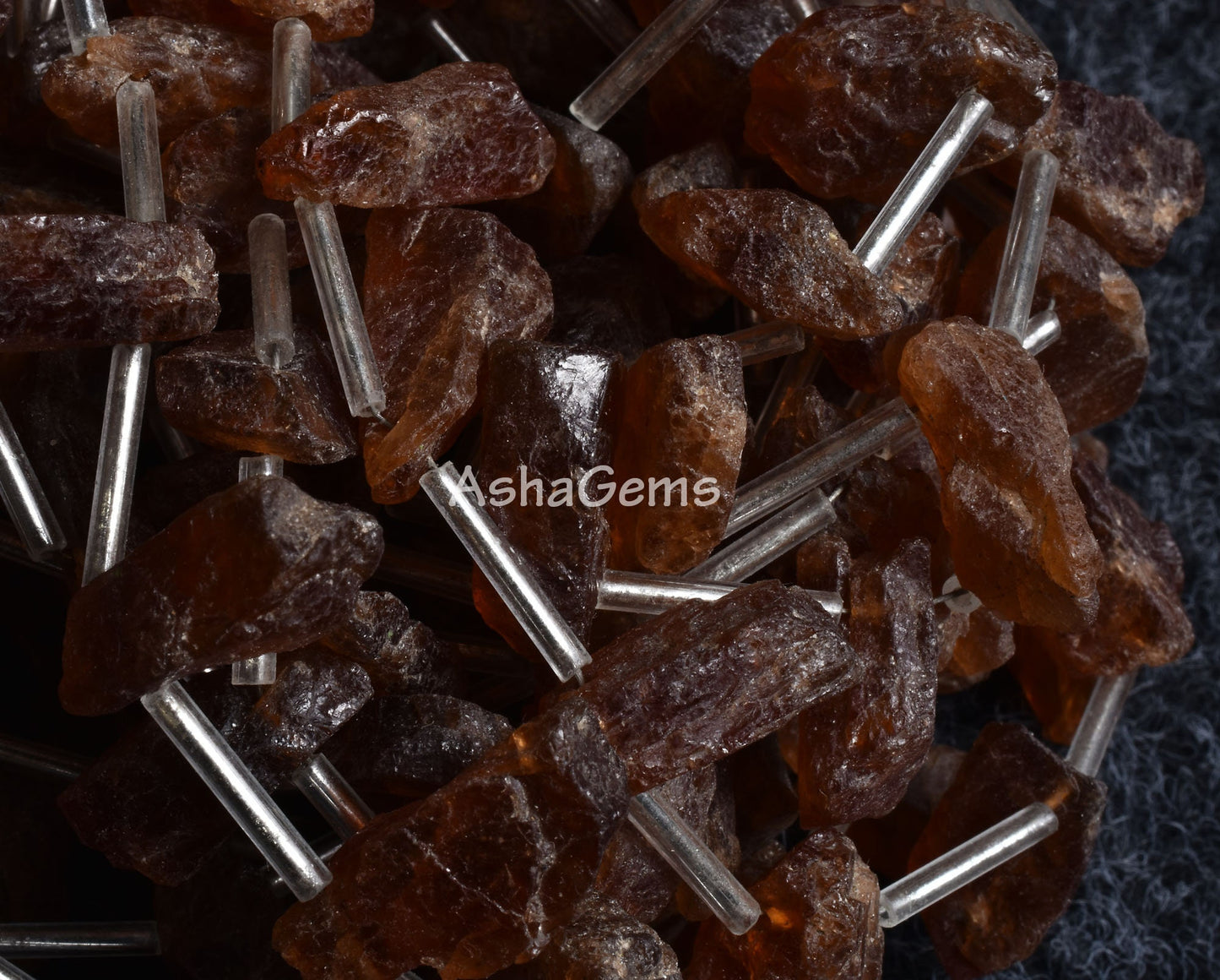 Beautiful Brown Hessonite Uneven Shape Rough Unpolish Beads, Natural Hessonite Garnet raw Long Stick Gemstone Beads Mineral, Healing Crystal