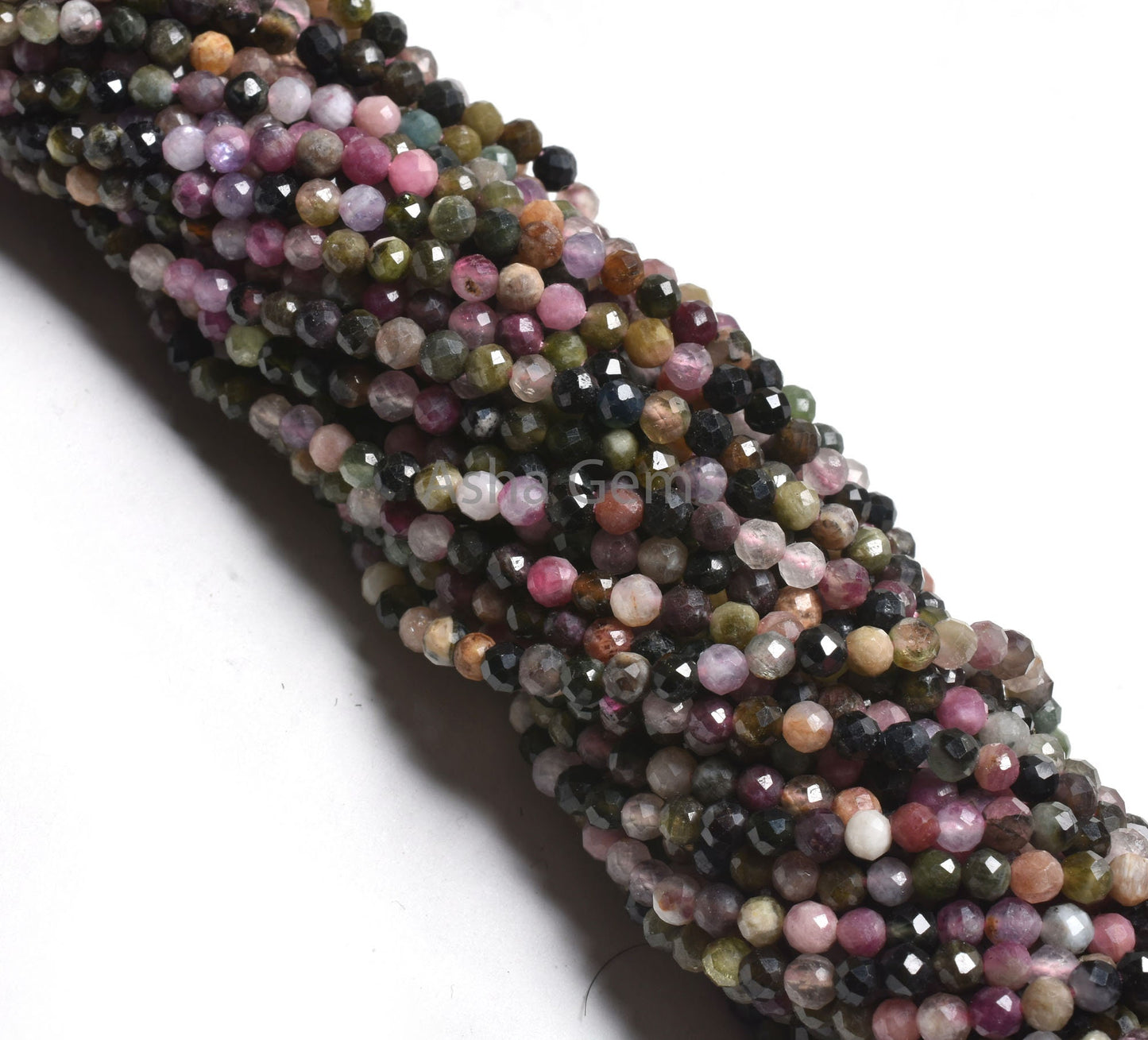 3.50 mm Tourmaline Micro Cut Rondelle Faceted Gemstone Beads, Fine Natural Multi Disco Tourmaline Machine Cut Bead Tourmaline Jewelry Making