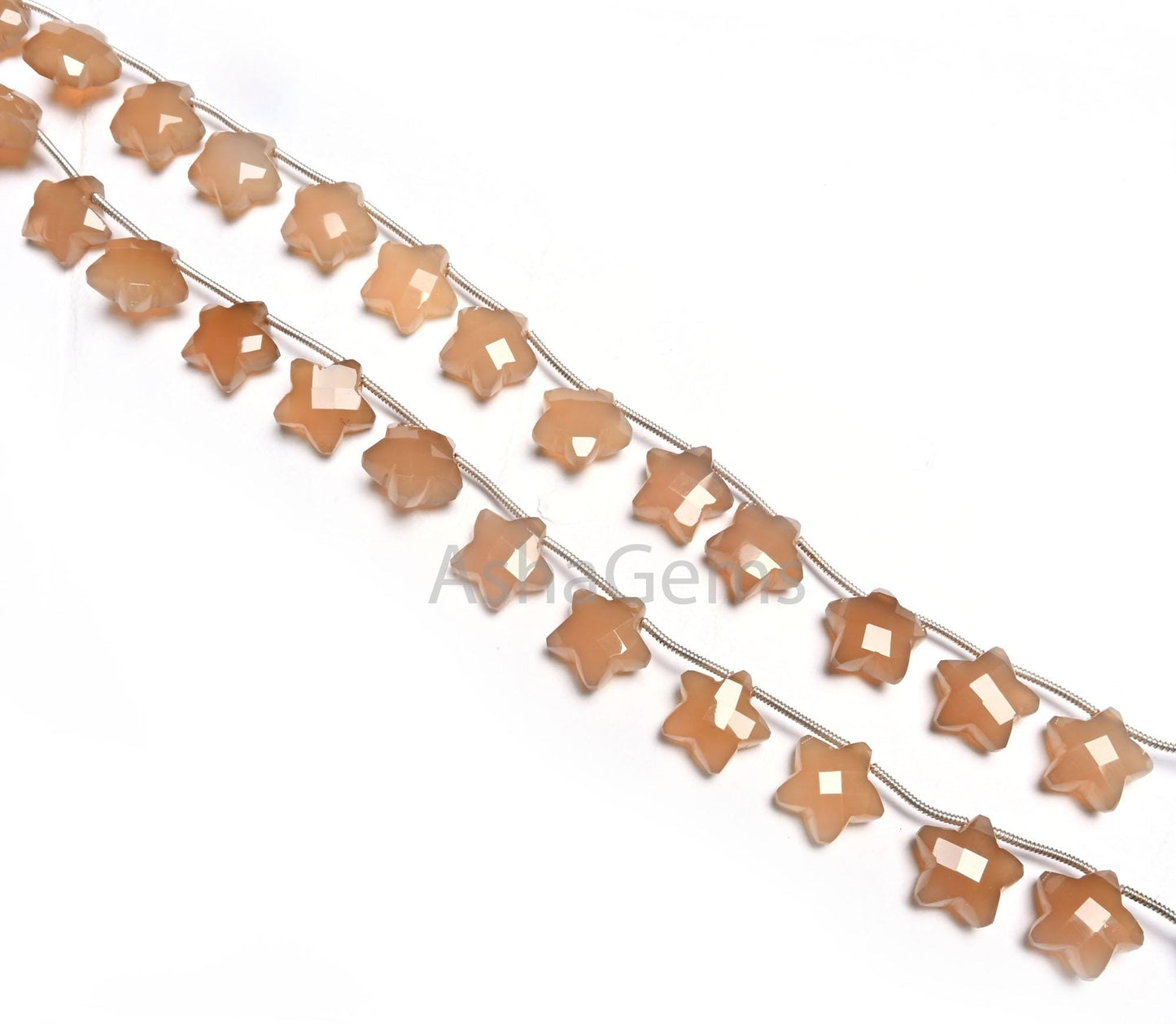 11 mm Beautiful Chalcedony Faceted Star Carving Beads, Shaded Gray Brown chalcedony Fancy Star Shape Carved handmade Gemstone Beads Jewelry
