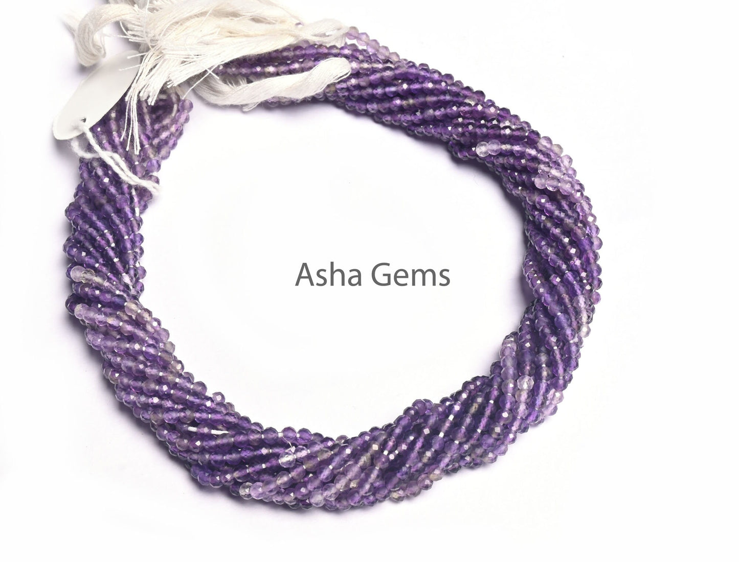 Fine Shaded Purple Amethyst Faceted Micro Cut Rondelle Beads,3 mm Natural Amethyst Machine Cut Gemstone Beads,13"Amethyst Bead Jewelry Craft