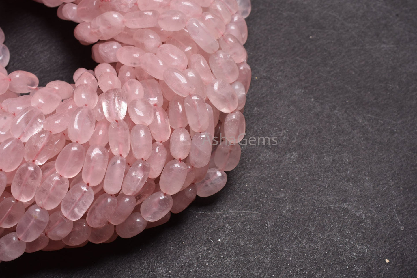 Pink Rose Quartz Smooth Oval Shape Beads,12" Strand Natural rose Quartz Handmade Uneven Oval Nugget Gemstone Loose Beads Jewelry Crafts SALE