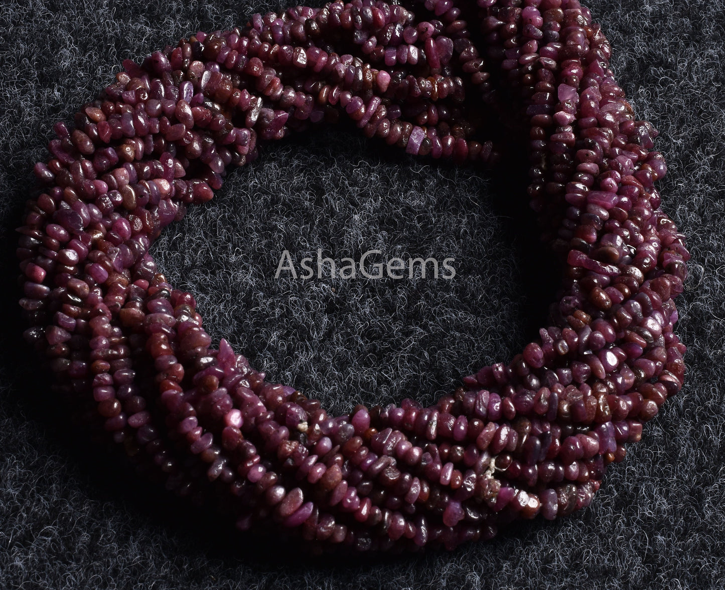 34" Strand Natural Ruby Uncut Chips Smooth Beads Gemstone, Natural Ruby Beads, AAA Quality Red Ruby Chip Tiny Nugget, Genuine Ruby Raw Beads