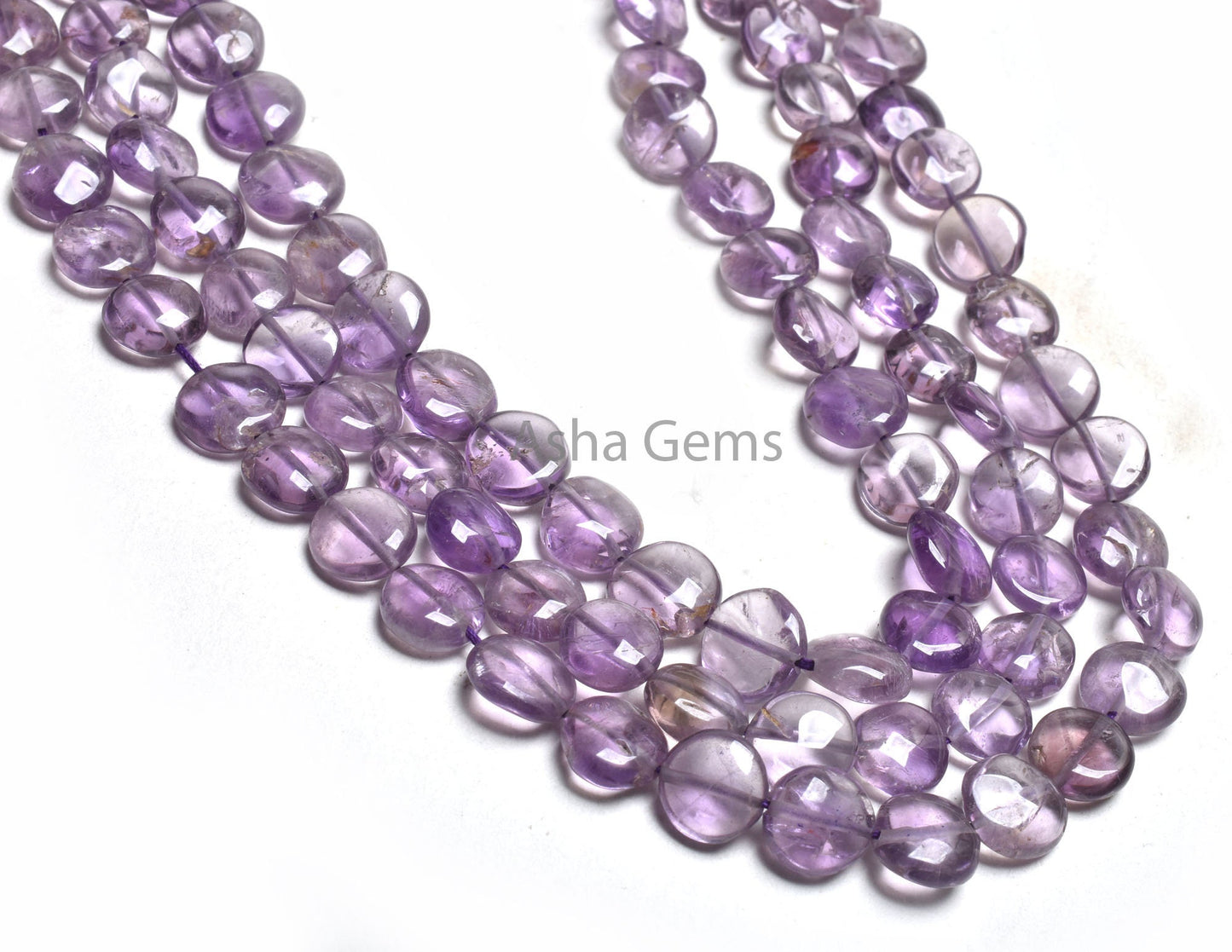 Fine Purple amethyst Smooth Coin Shape Gemstone Beads,13"Strand Amethyst Plain Handmade Coin Straight Drill Amethyst Bead Jewelry Craft SALE
