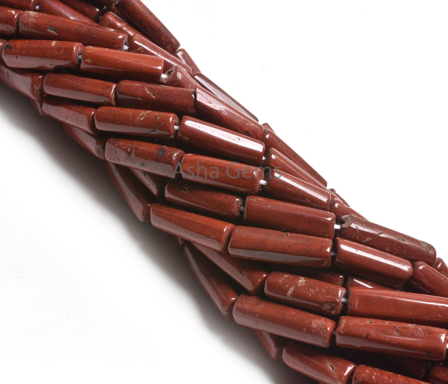 8" Beautiful Red Jasper Fancy Long pipe shape Beads,5-17mm Natural Jasper smooth Pipe gemstone beads, Jasper Tube Bead Jewelry making Craft