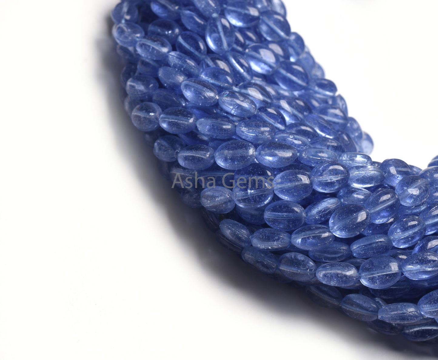 Beautiful Blue Tanzanite Color Hydro Smooth Oval Shape Handmade Beads,13.5' Strand Blue Hydro Plain Oval Loose Beads For Jewelry Making SALE