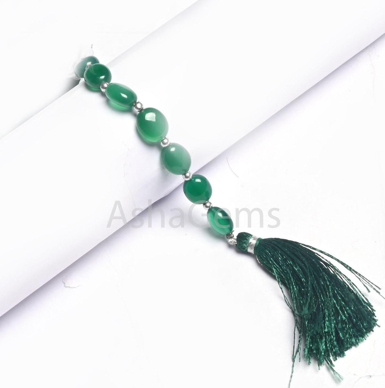 Beautiful Green Onyx Smooth Oval Shape Gemstone Loose Beads,8.5-11 mm Fine onyx Plain Handmade Oval Straight Drill Beads Jewelry Making SALE