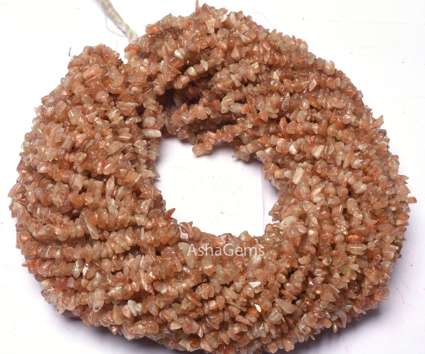 34 inch Strand Natural Sunstone Uncut Chips Beads, Fine Natural Orange red Sunstone Raw Rough Smooth gemstone Tiny Nugget Beads Jewelry SALE