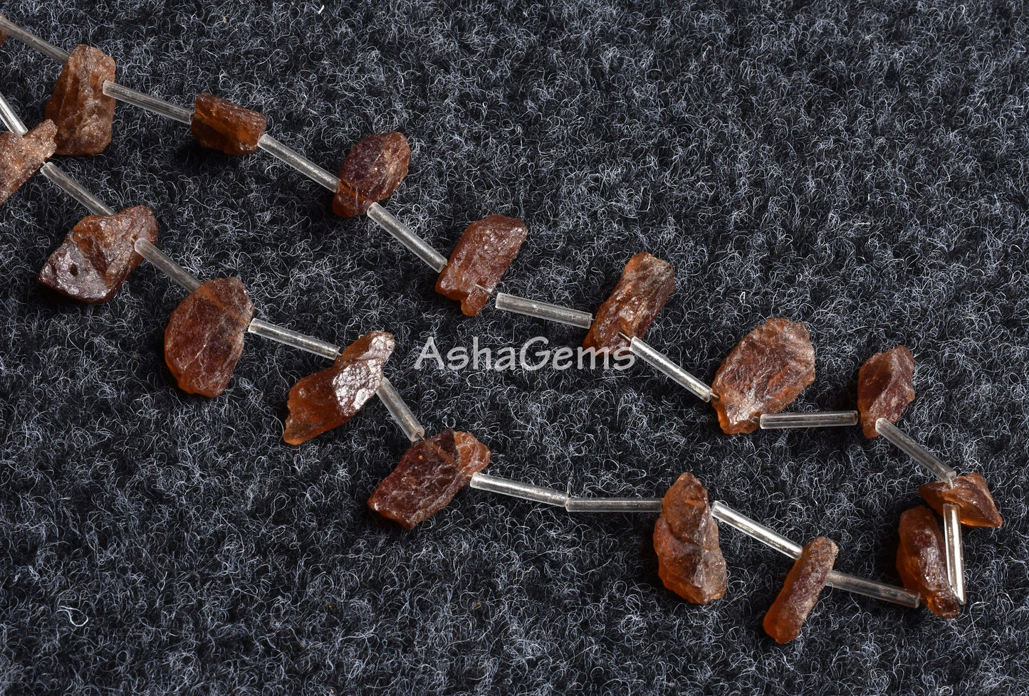 Beautiful Brown Hessonite Uneven Shape Rough Unpolish Beads, Natural Hessonite Garnet raw Long Stick Gemstone Beads Mineral, Healing Crystal