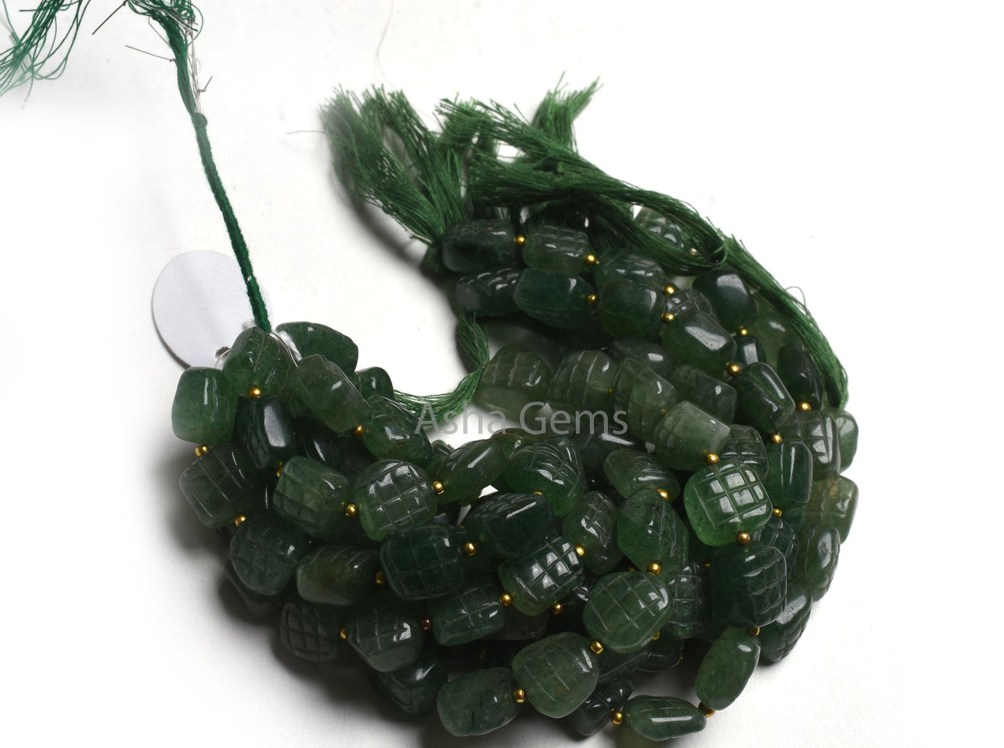 Natural Green Strawberry Quartz Carving Gemstone Beads, Strawberry Handmade carved Fancy Nugget Uneven Square Shape Beads Jewelry Craft SALE