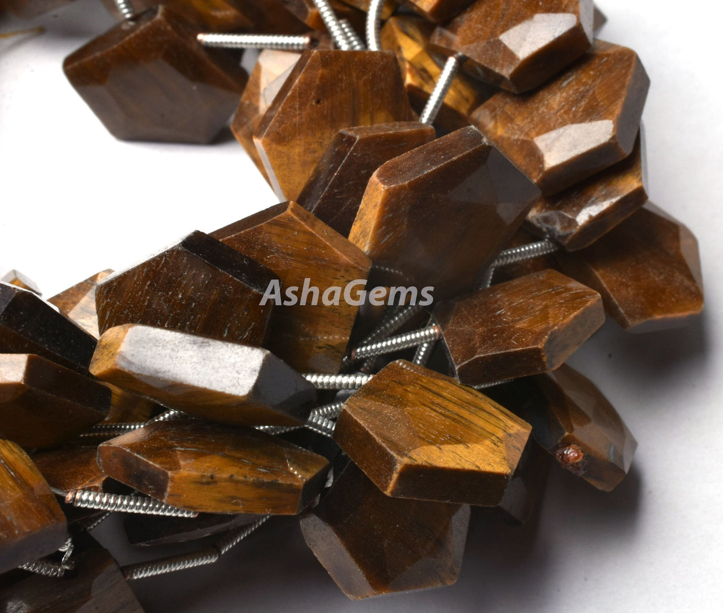 Beautiful Tiger Eye Fancy 5 Corner Heart Shape faceted Beads,8" Strand Tiger Eye fancy Briolette Side Drill Gemstone Bead Jewelry Craft SALE