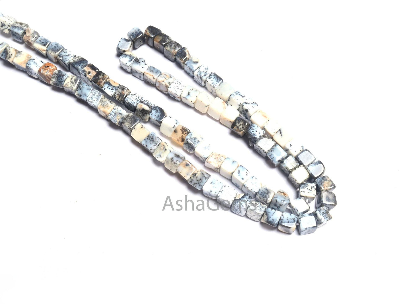 Fine Quality Dendrite Opal Smooth 3D Cube Box Shape Beads,8/16" Natural Dendritic opal Plain Handmade Cube Gemstone Beads Jewelry Craft Sale