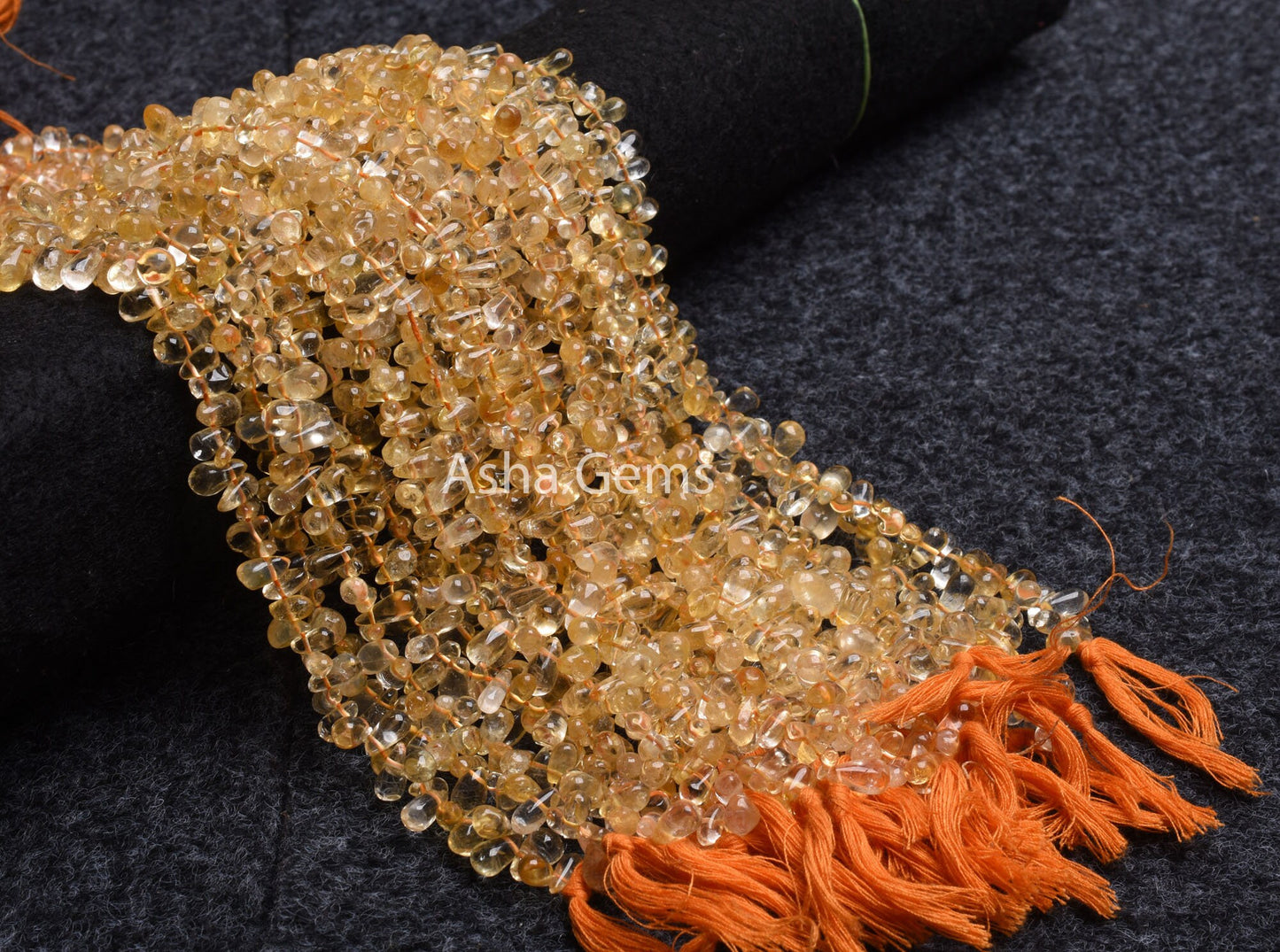 Beautiful Yellow Citrine Quartz Drops Shape Beads, Natural citrine Smooth Teardrop Uneven Handmade, Citrine Drops Side Drill Beads Jewelry