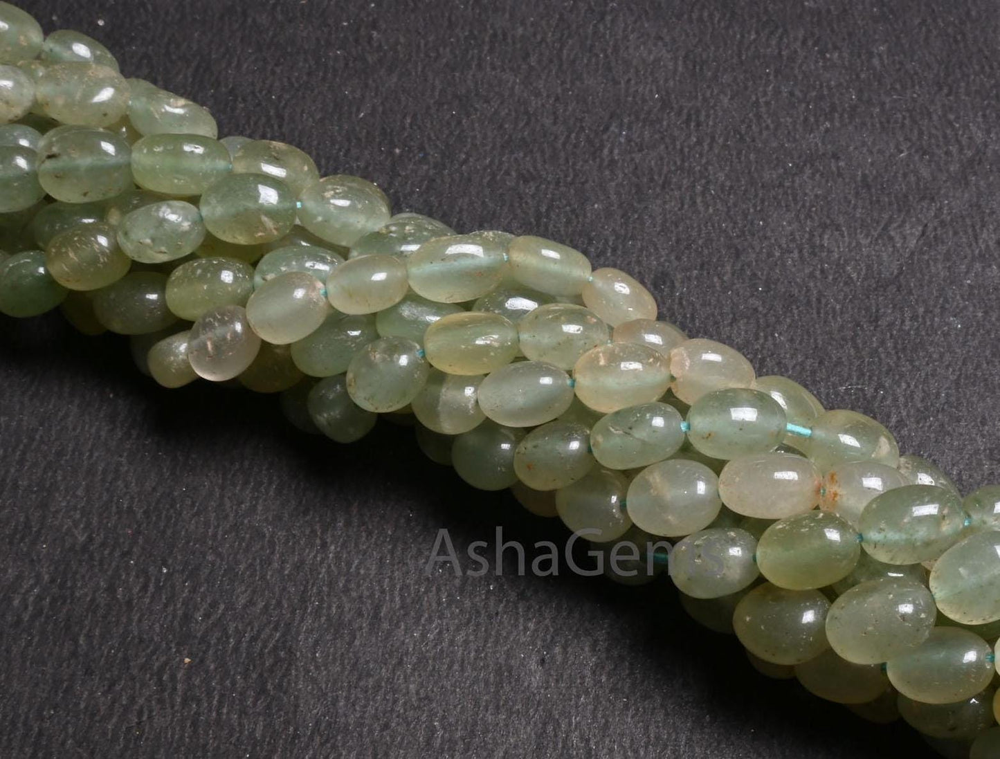 Natural Green aventurine fancy Puff Oval Smooth beads,12" Shaded Green aventurine Plain Handmade Oval Gemstone beads Jewelry Handicraft SALE