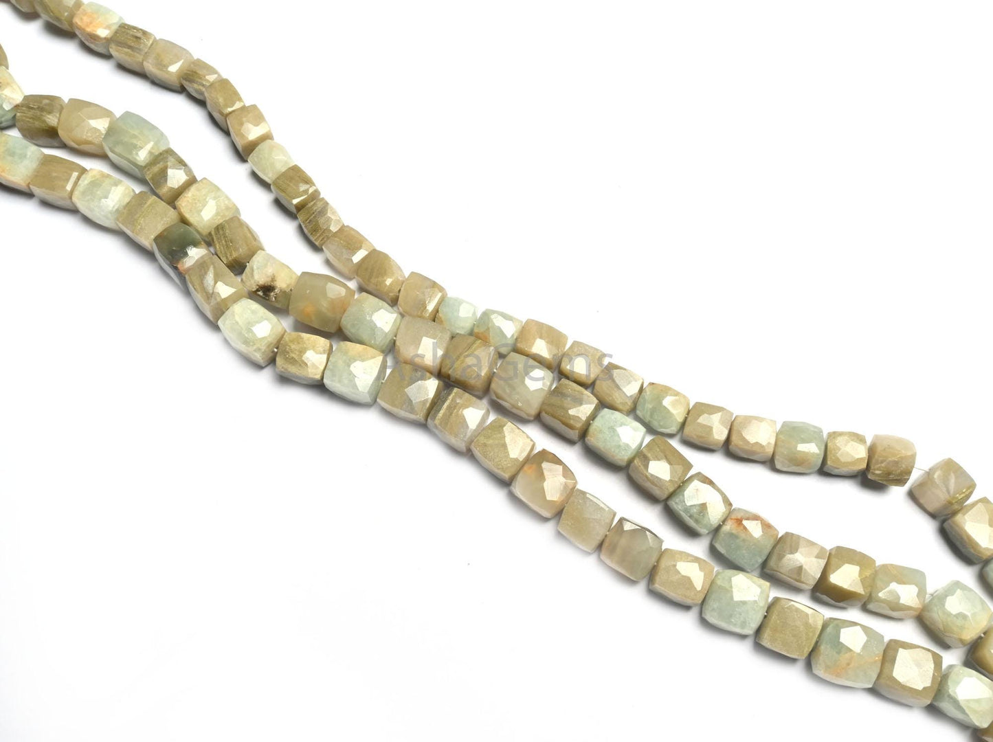 Beautiful Vessonite 3D Cube Box Faceted Gemstone Beads,8" Natural Green Vesuvianite Handmade Indian Cut Cube Center Drill Bead Jewelry Craft