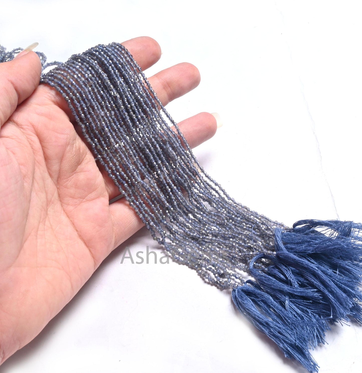 2mm Natural Iolite Tiny Rondelle Faceted Machine Cut Beads,12.5" Blue Iolite Micro Cut Gemstone Loose Iolite Bead Jewelry making Craft SALE