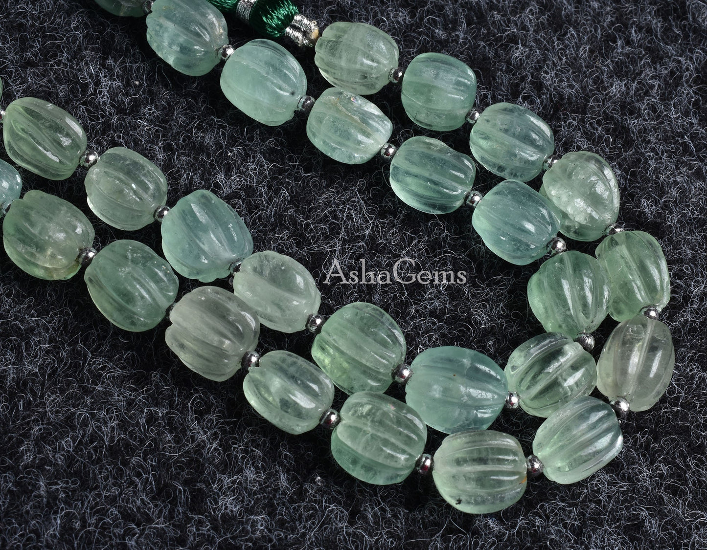 Fine Quality Green Fluorite Carving gemstone Beads,8" Strand Natural Fluorite Fancy Nugget Carved Bead, Fluorite Handmade carve Oval Beads