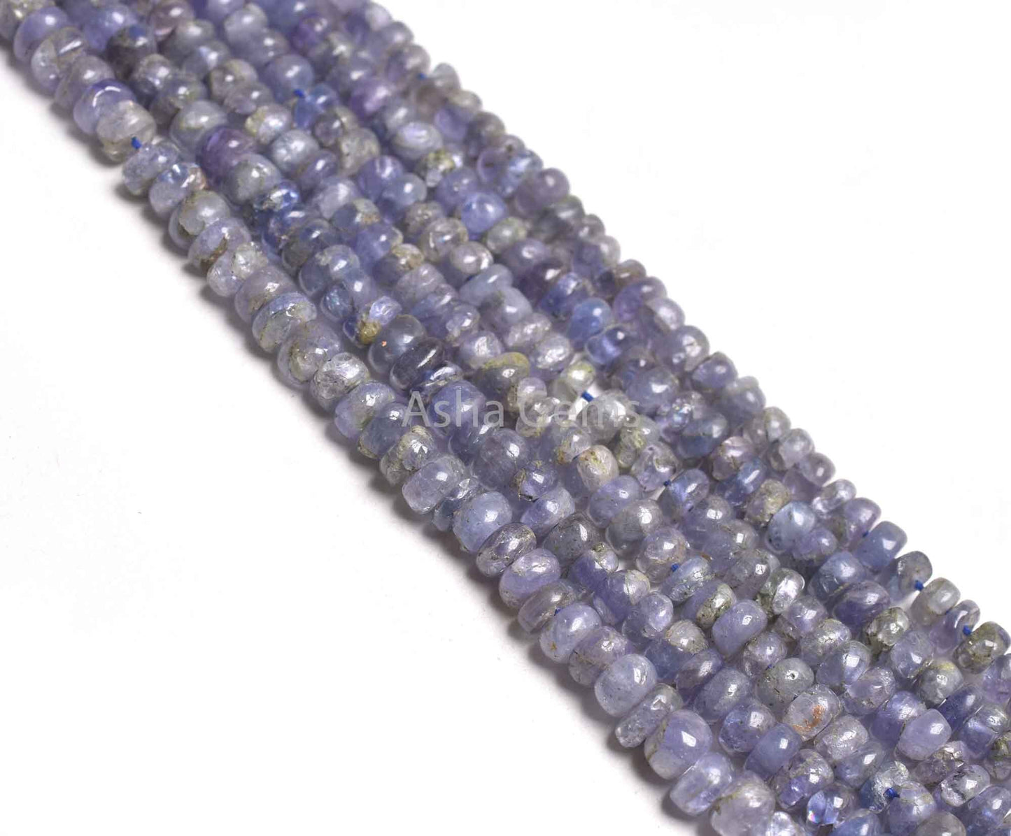 4.5-5 mm Tanzanite Plain Handmade Gemstone Beads,17" Strand Natural Blue Tanzanite Smooth Rondelle Shape Beads, Tanzanite Beads Jewelry SALE