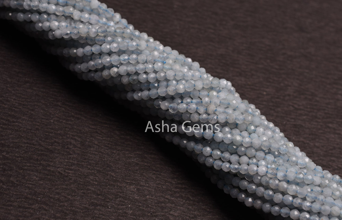 Natural Moss Aquamarine Faceted Rondelle Shape Beads,2.5 mm Moss Blue Aquamarine Tiny Micro Cut Gemstone Aquamarine Beads Jewelry Craft SALE