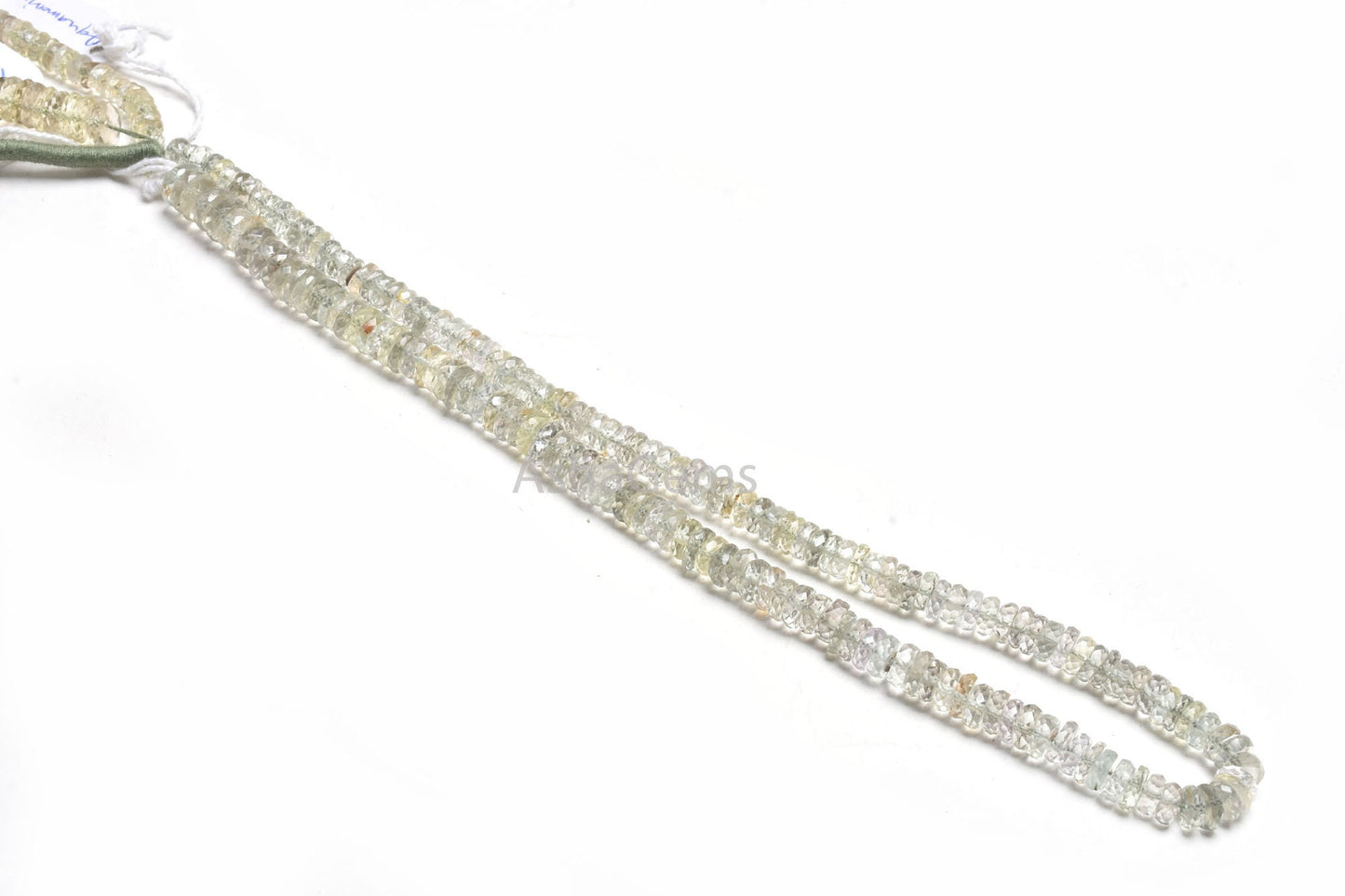 Natural Blue Aquamarine Heishi Tyre Faceted Beads,5.5-8 mm Aquamarine Center Drill Flat Wheel Shape Gemstone Beads, Aquamarine Beads Jewelry