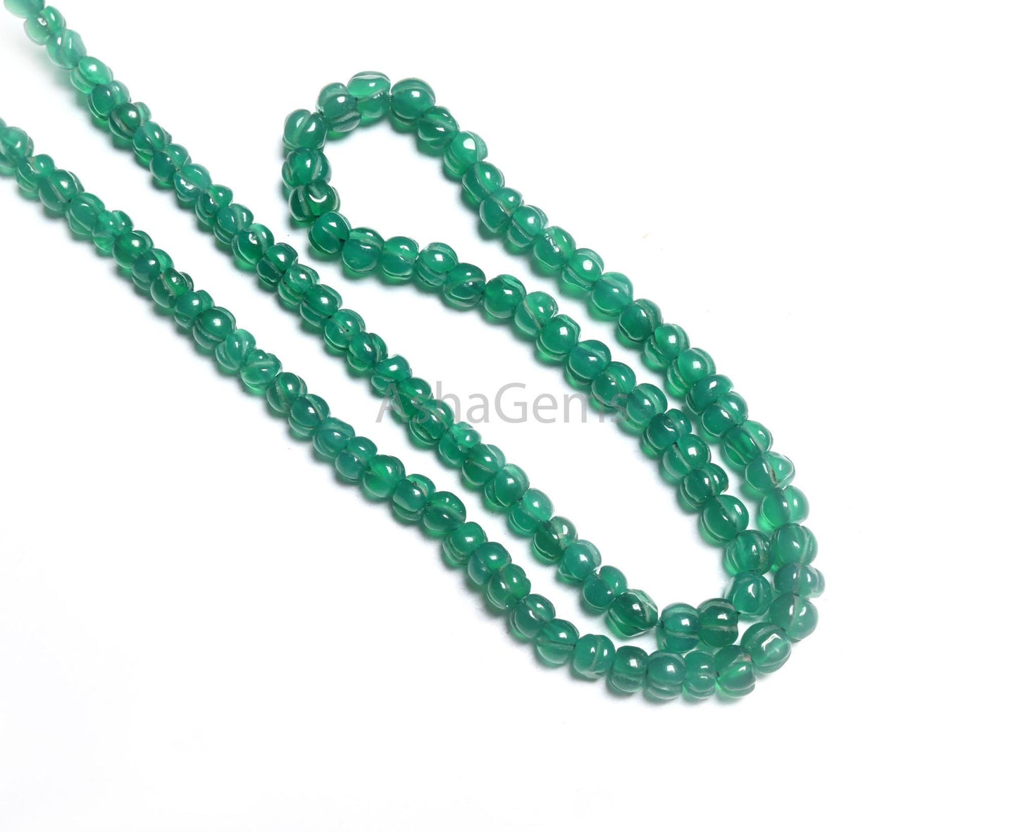 Fine Green Onyx Carving Pumpkin Handmade Tiny Beads,4,4.5mm Green Onyx carved Uneven watermelon Gemstone Onyx Carve Melon Bead Jewelry Craft