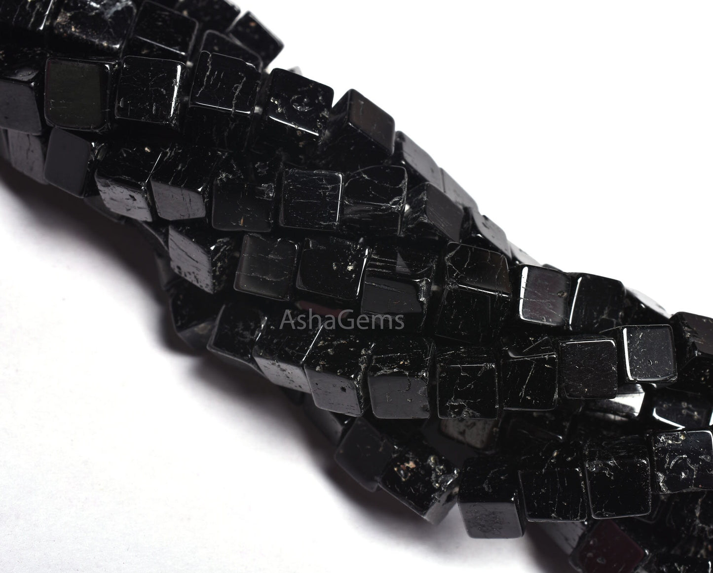 AAA Black Spinel Box Shape Smooth Beads,16" Strand Natural Black Spinel Smooth 3D Cube Box Beads, Spinel Loose Gemstone, Jewelry Craft SALE