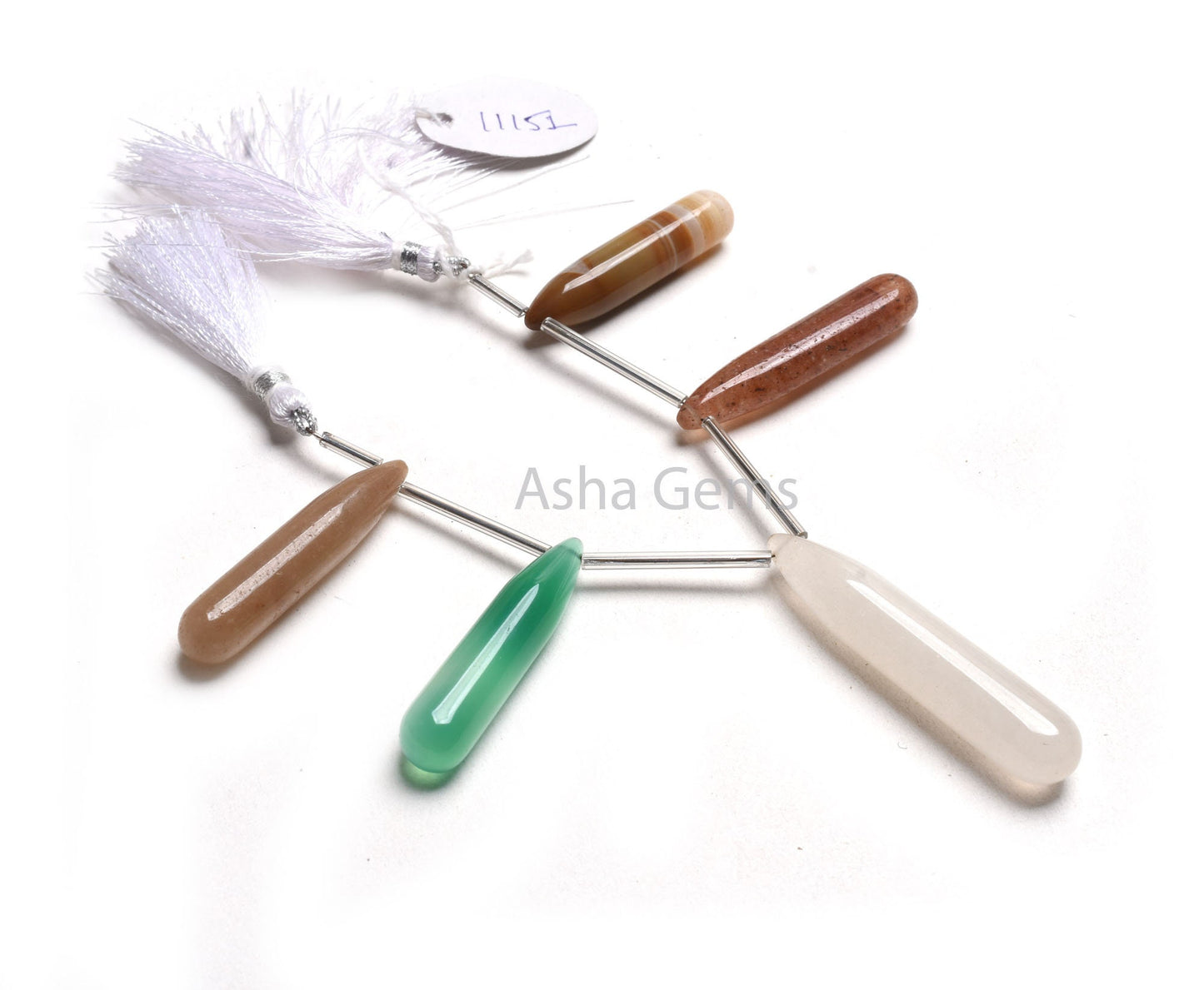 Beautiful Multi Color Stone Fancy Long Pencil Drop Beads, Mix Gemstone Plain Handmade Teardrop Beads, Disco Beads For Jewelry Craft DIY SALE
