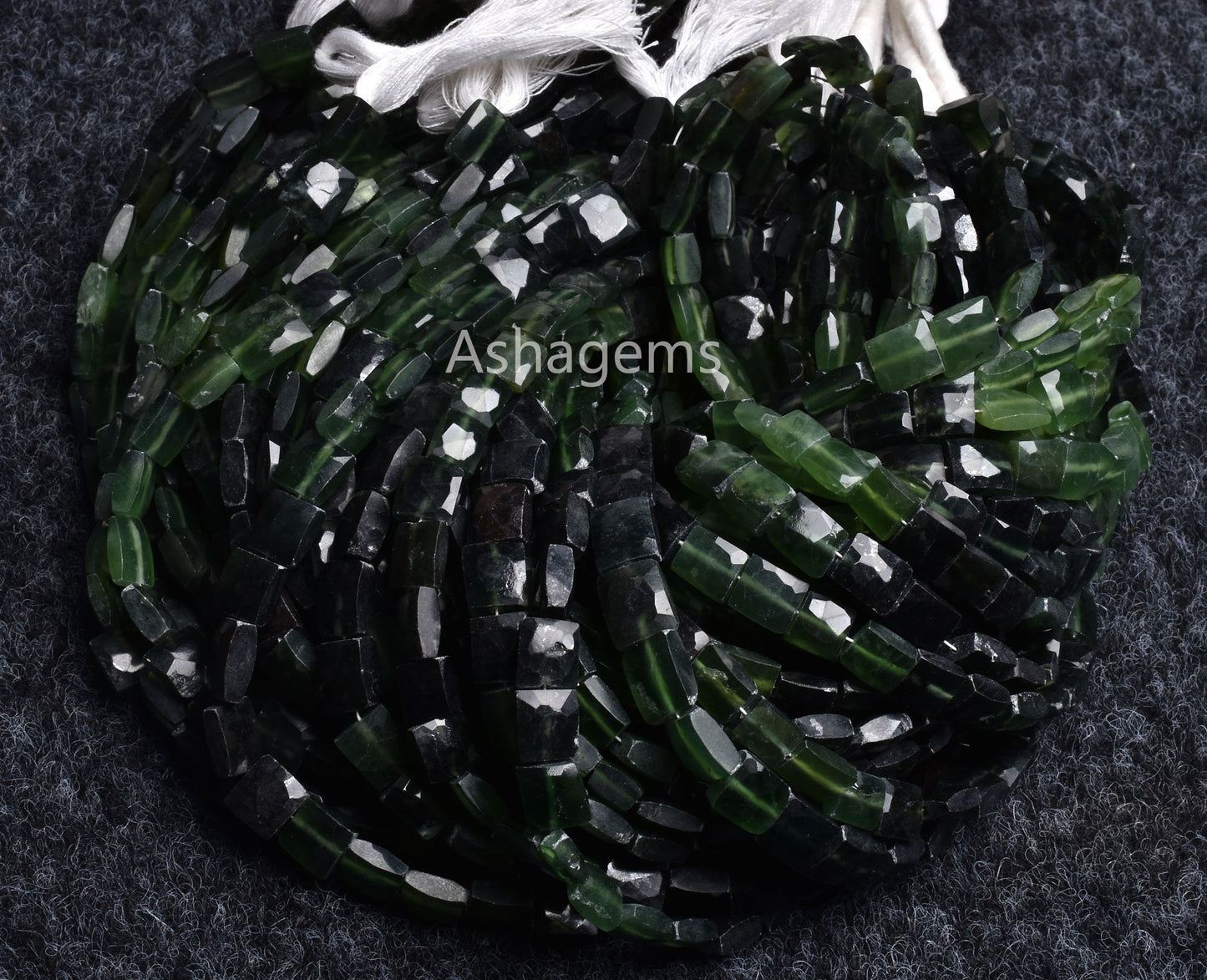 Beautiful Serpentine Fancy Chiclet Shape Beads,10" Natural Shaded Green Serpentine Faceted rectangle Beads Jewelry Briolette Gemstone Sale