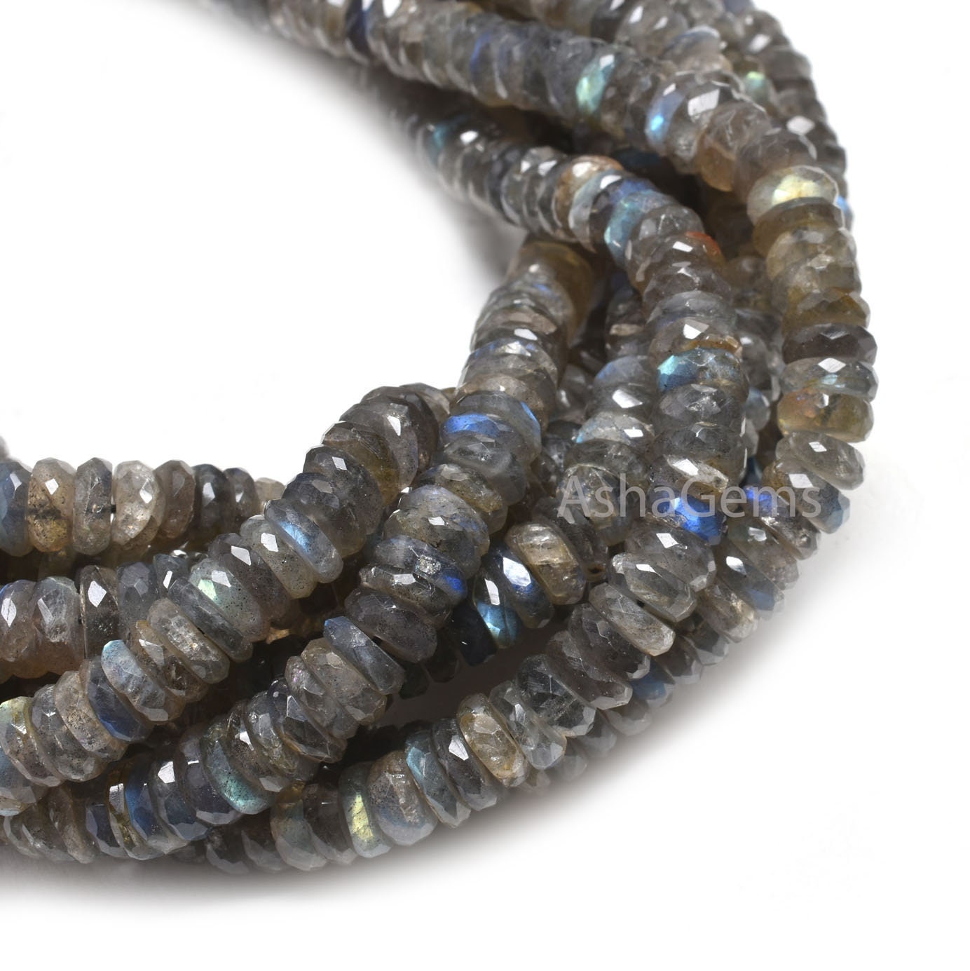 Natural Flash Labradorite Faceted Heishi Tyre Gemstone Beads, Blue Fire Labradorite Flat Wheel Shape Beads, Labradorite Bead Jewelry Crafts